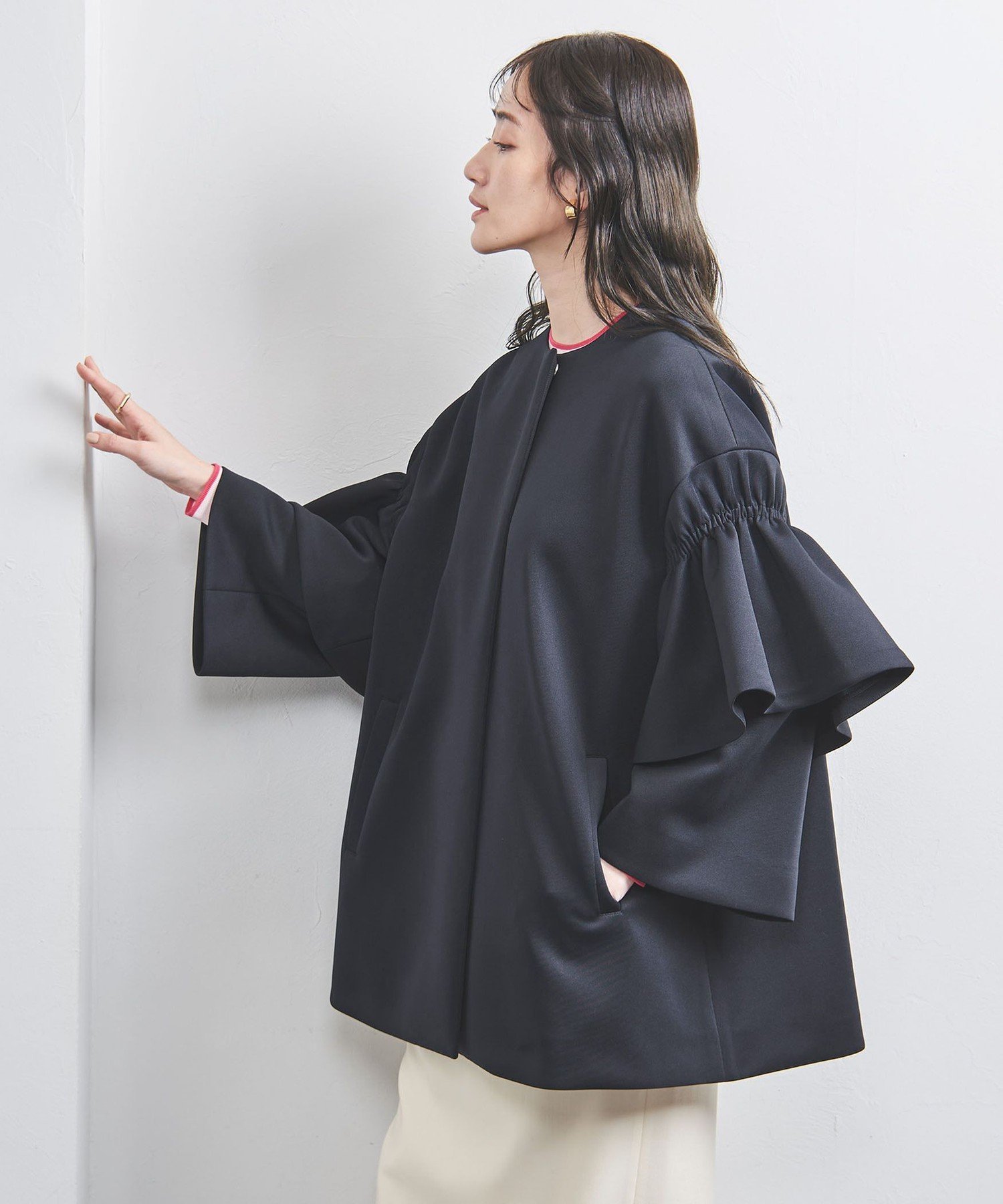 UNITED ARROWS SPONGY フレアスリーブ コート ユナイテッドアローズ