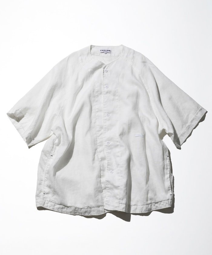 トップス CAHLUMN Belgium Linen Open Collar Shirt CAHLUMN/Linen Open Collar Shirt｜Daytona Park(FREAK'S STORE