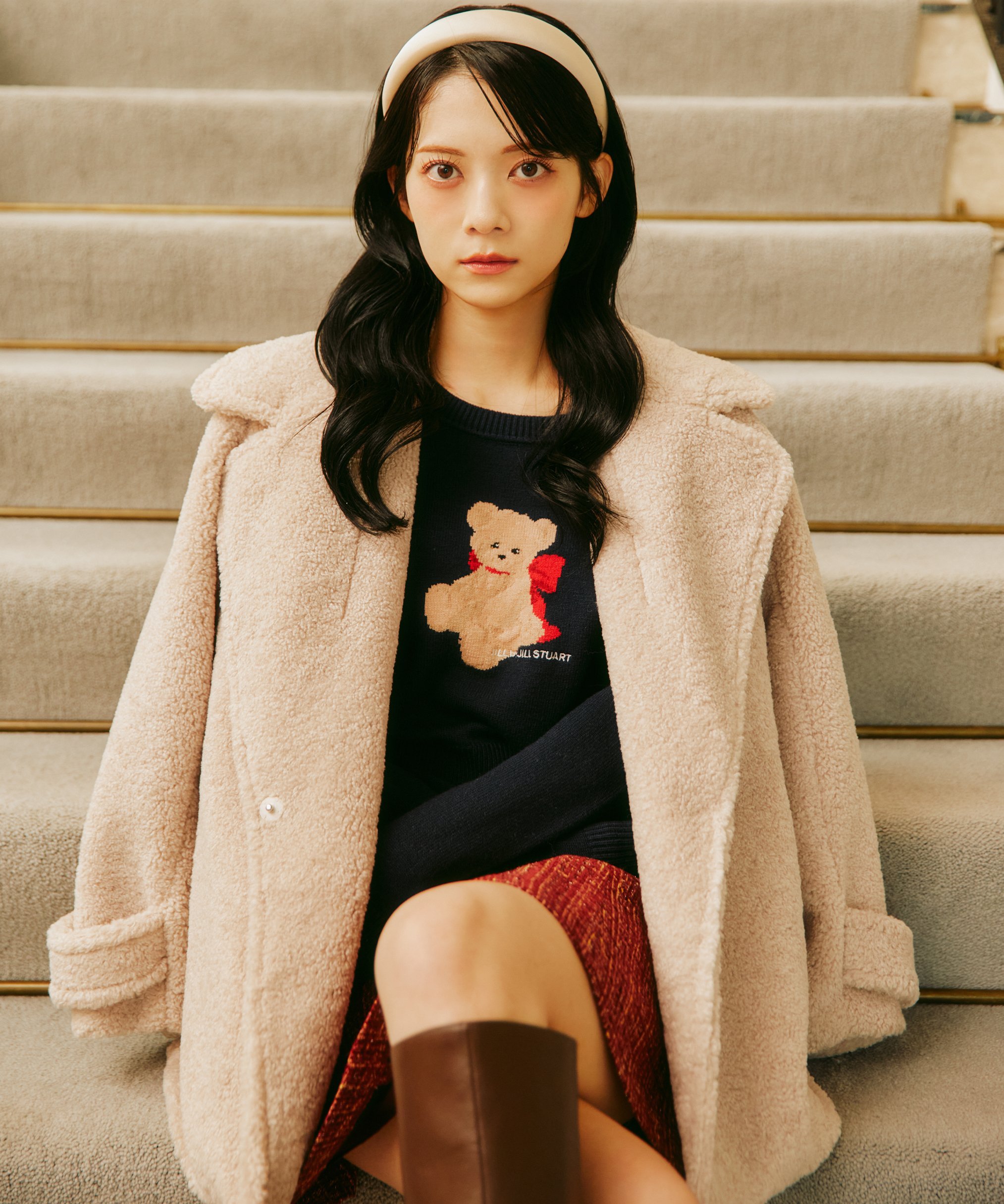 楽天市場】ラビットファー付きウールコート JILL by JILL STUART ジル