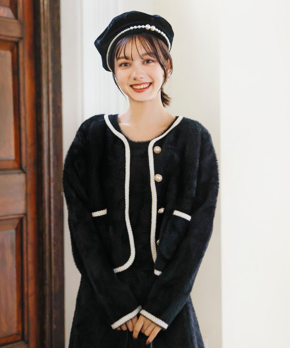 SALE／30%OFF】WILLSELECTION ブレード付きフェザーヤーンジャケット