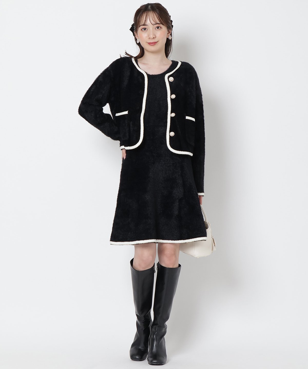 SALE／30%OFF】WILLSELECTION ブレード付きフェザーヤーンジャケット