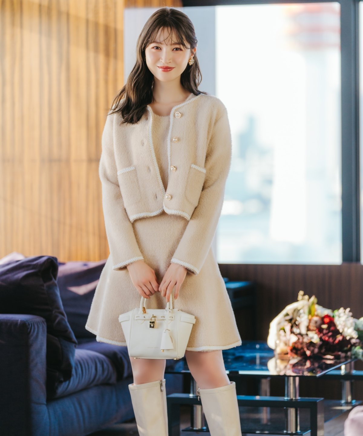 SALE／30%OFF】WILLSELECTION ブレード付きフェザーヤーンジャケット