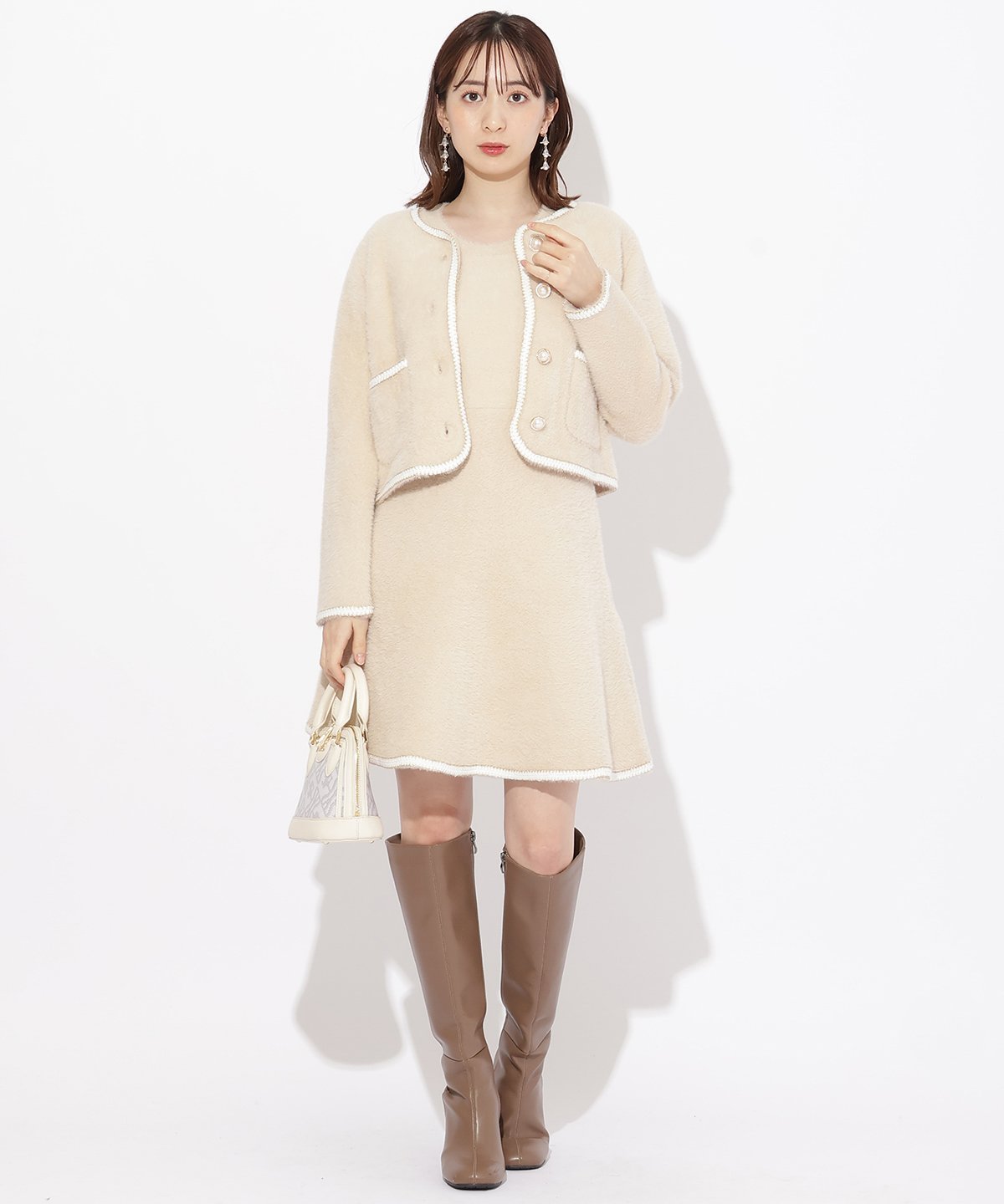 SALE／30%OFF】WILLSELECTION ブレード付きフェザーヤーンジャケット