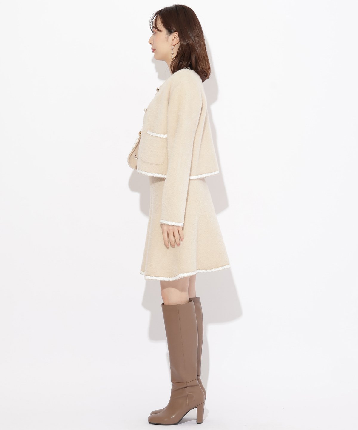 SALE／30%OFF】WILLSELECTION ブレード付きフェザーヤーンジャケット