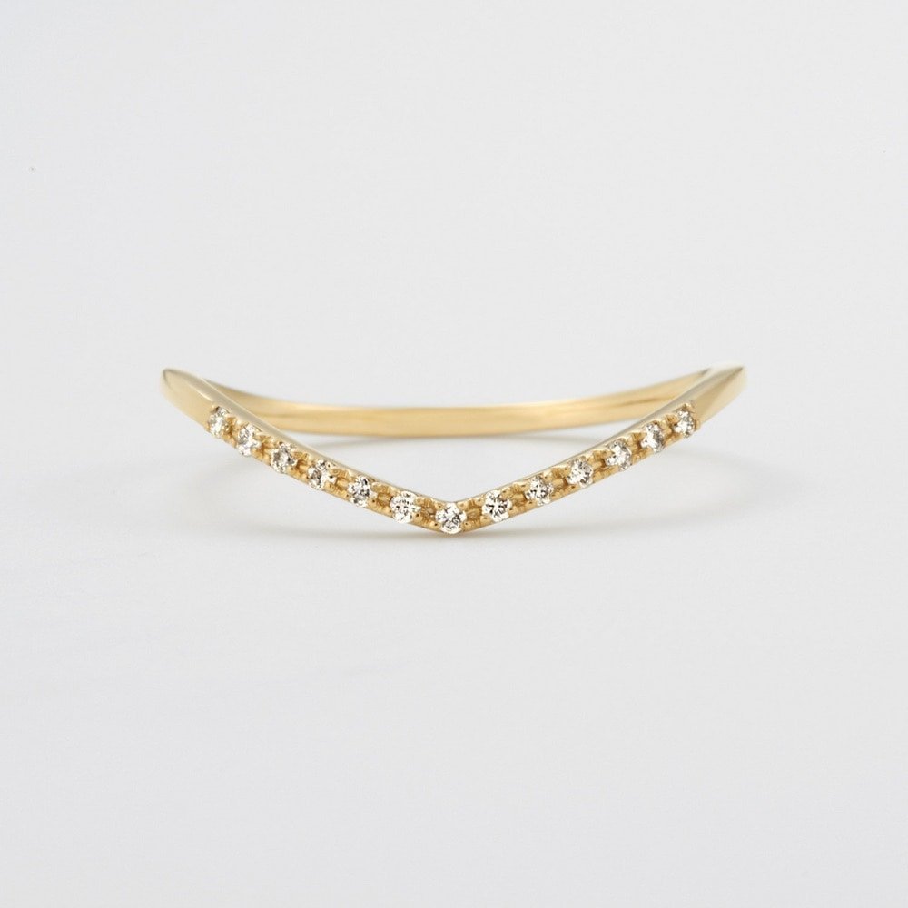 agete K18ダイヤモンドリング アガット アクセサリー・腕時計 リング・指輪 ホワイト【送料無料】画像