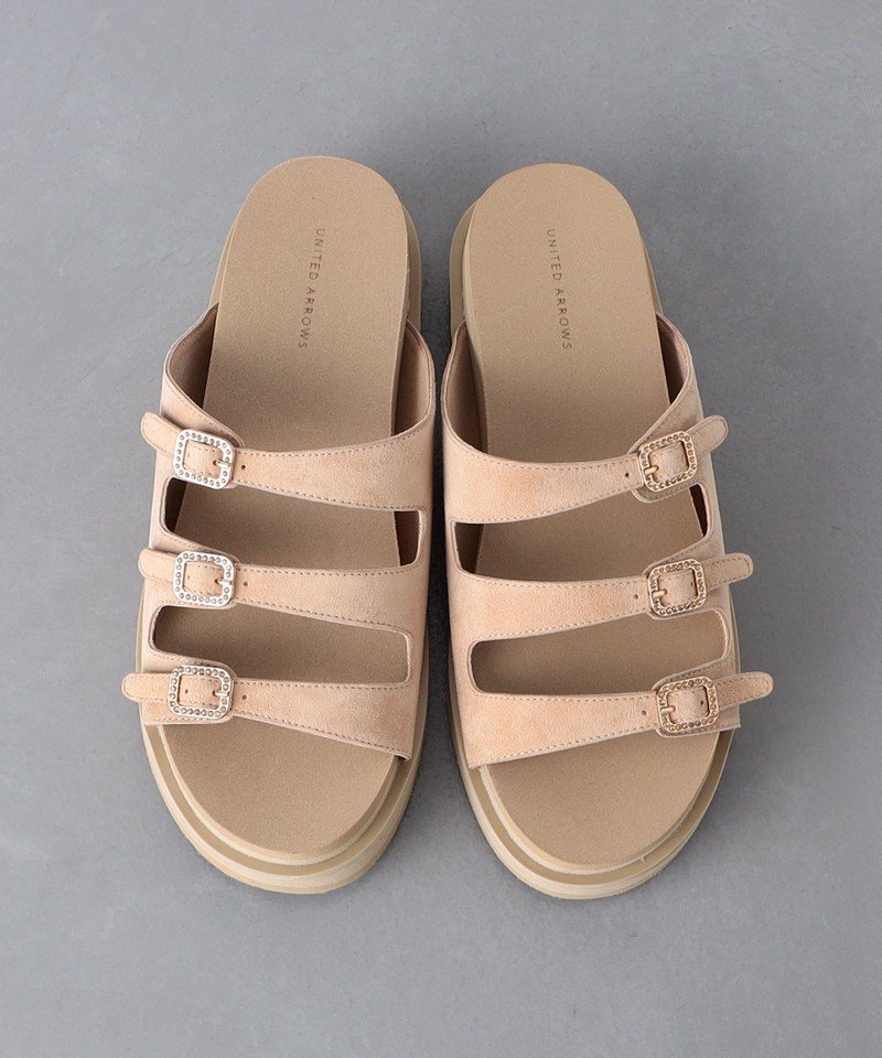 ユナイテッドアローズ 3ライン スエード ミュール サンダル 美品 SALE／40%OFF】UNITED ARROWS 3ライン スエード ミュール ユナイテッド