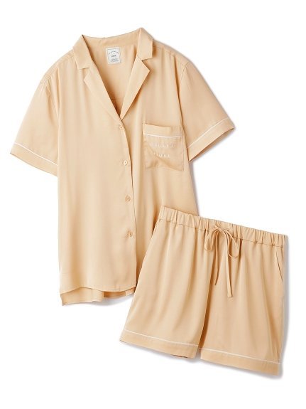 SALE／30%OFF】gelato pique カラフルサテンシャツ&ショートパンツSET