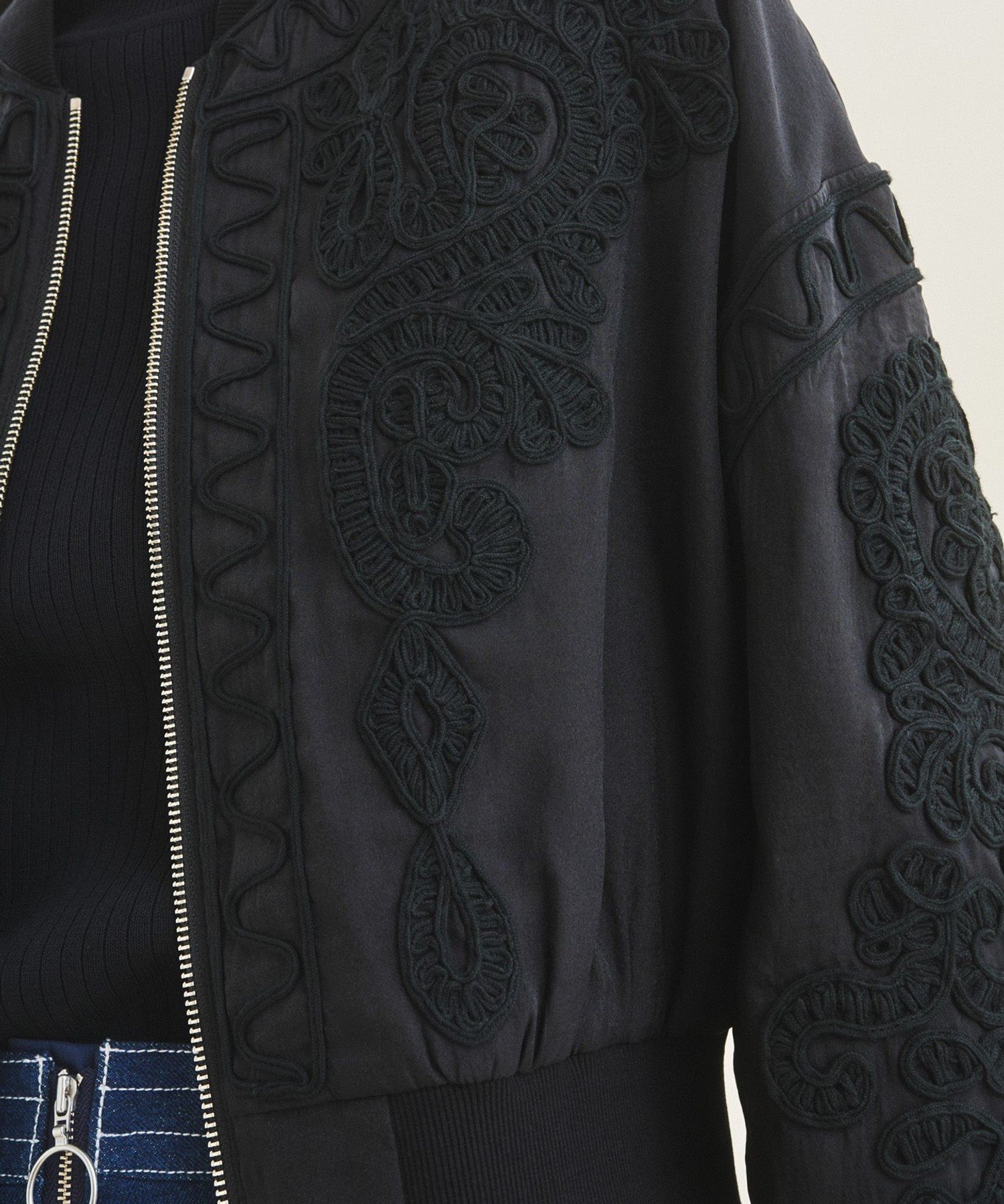 SALE／60%OFF】GRACE CONTINENTAL 刺繍オーガンブルゾン グレース