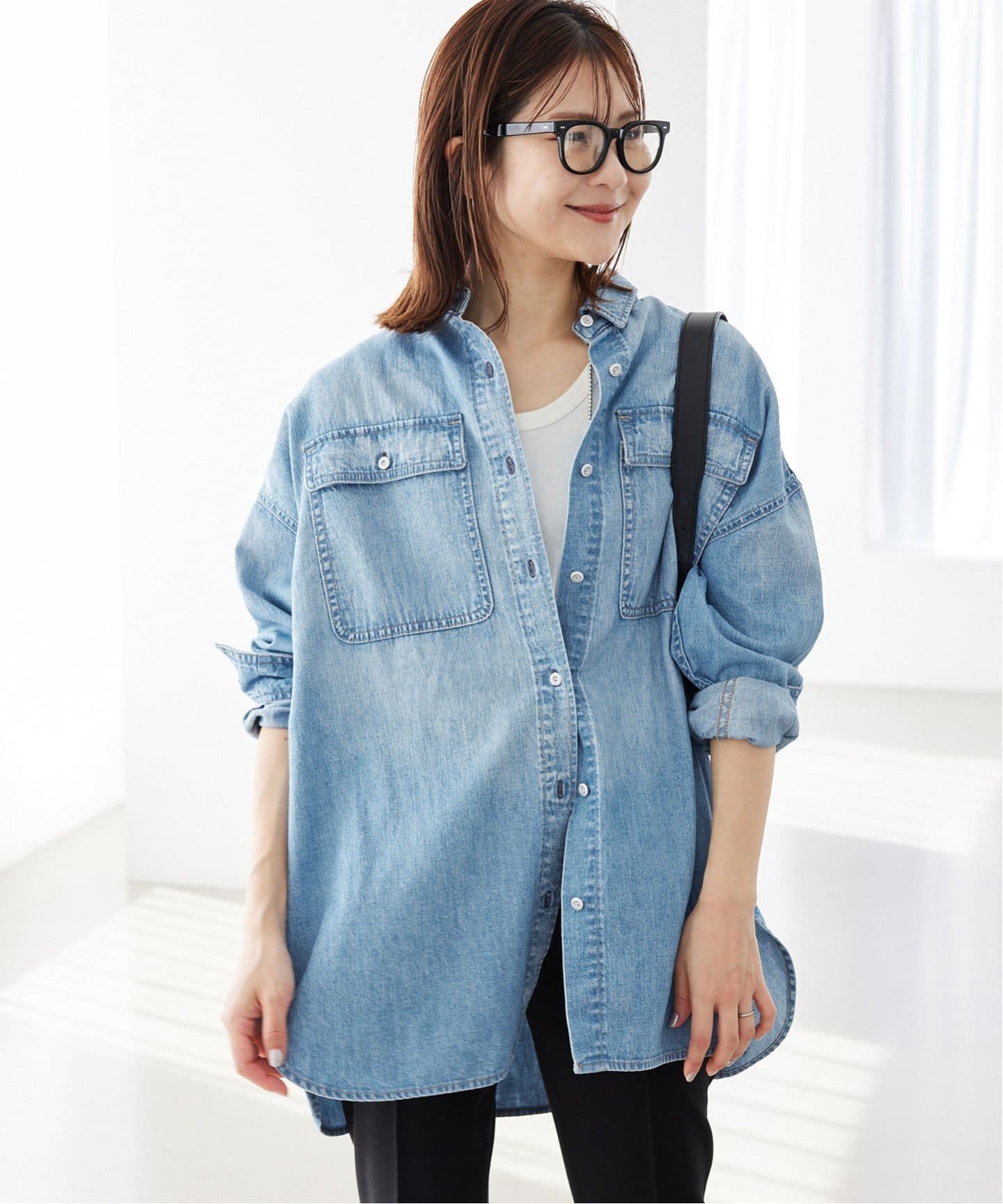 SLOBE IENA 【Healthy DENIM/ヘルシーデニム】SLOBE別注 ビッグシャツ 