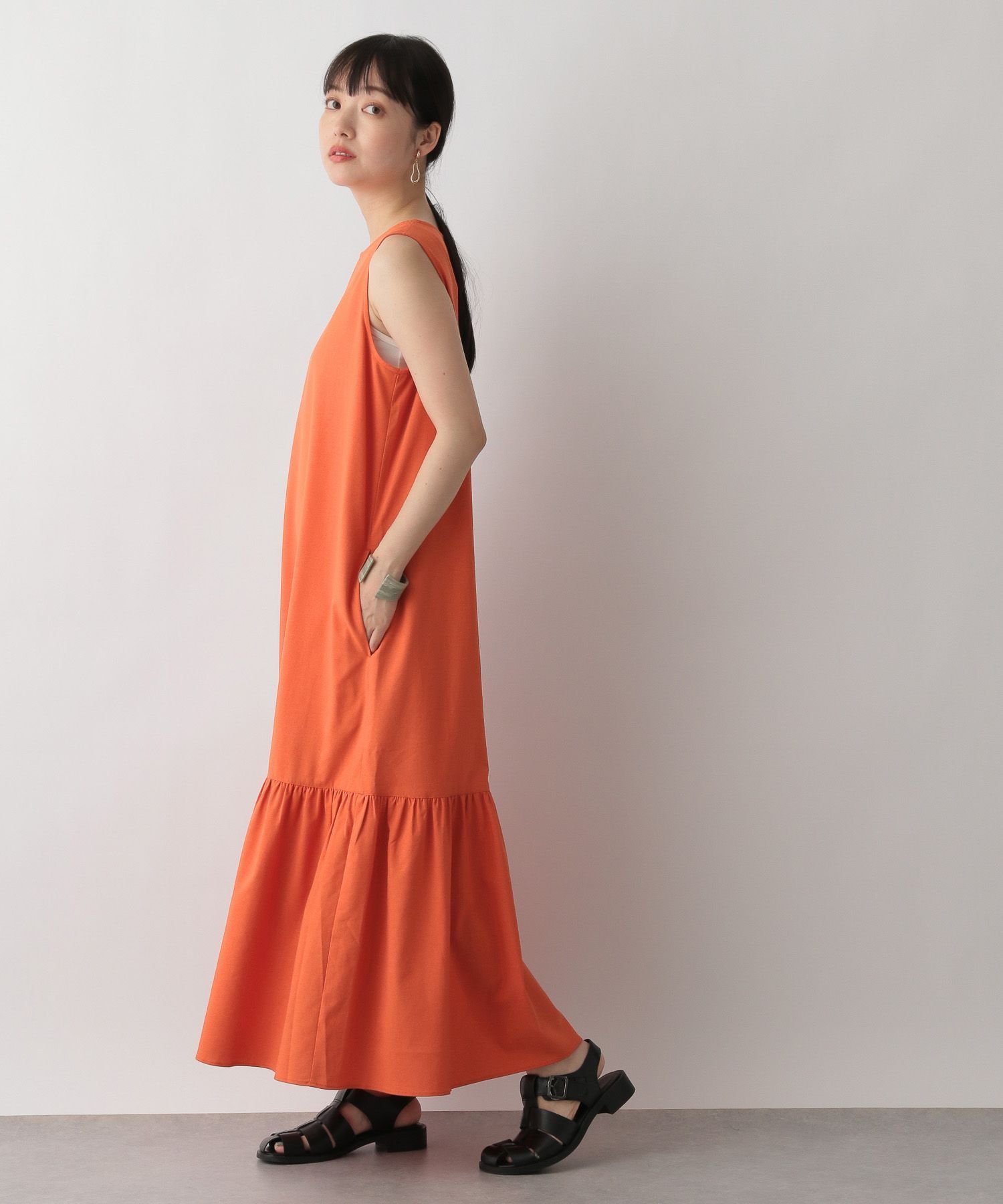 SALE／65%OFF】LOWRYS FARM ティアードワンピースノースリーブ