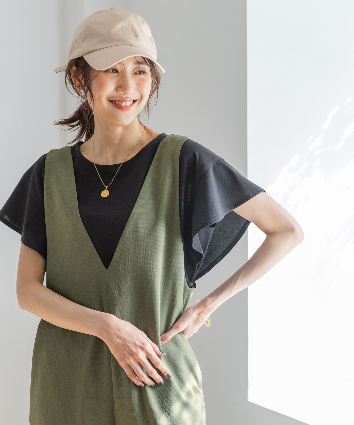 【SALE/30%OFF】GLOBAL WORK (W)カイテキ/ソデフリルPO グローバルワーク トップス カットソー・Tシャツ ホワイト グレー ブラック ブラウン
