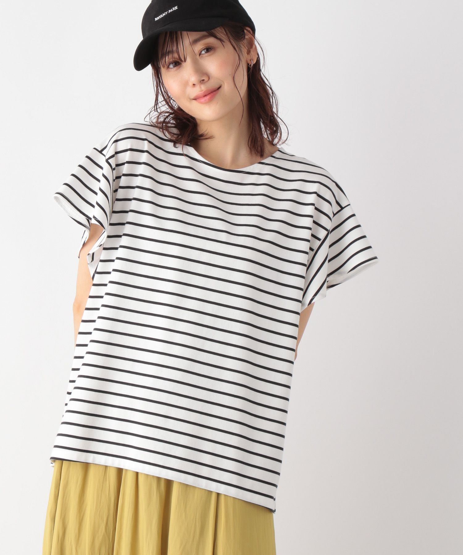 【SALE/30%OFF】GLOBAL WORK (W)カイテキ/ソデフリルPO グローバルワーク トップス カットソー・Tシャツ ホワイト グレー ブラック ブラウン
