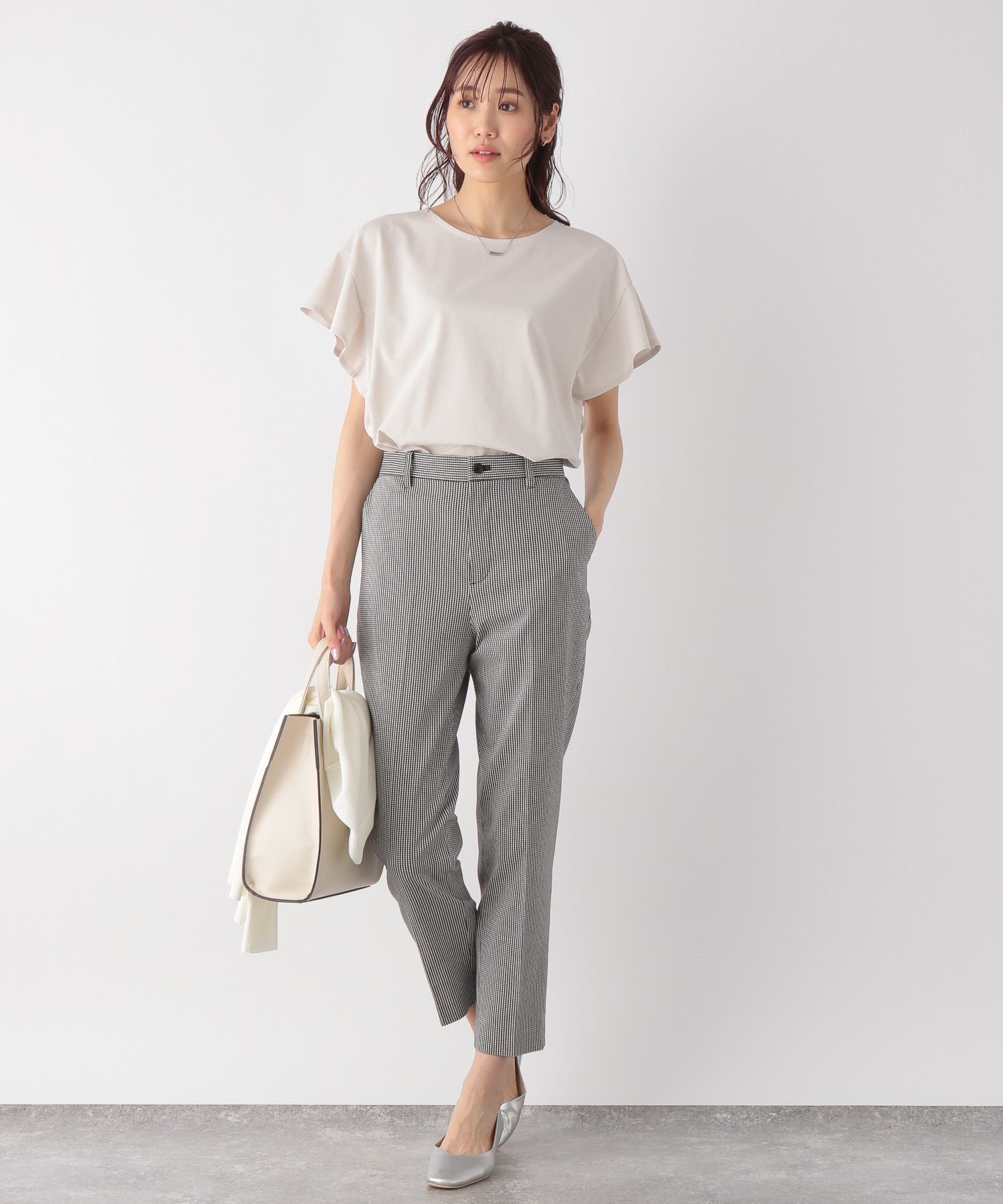 【SALE/30%OFF】GLOBAL WORK (W)カイテキ/ソデフリルPO グローバルワーク トップス カットソー・Tシャツ ホワイト グレー ブラック ブラウン