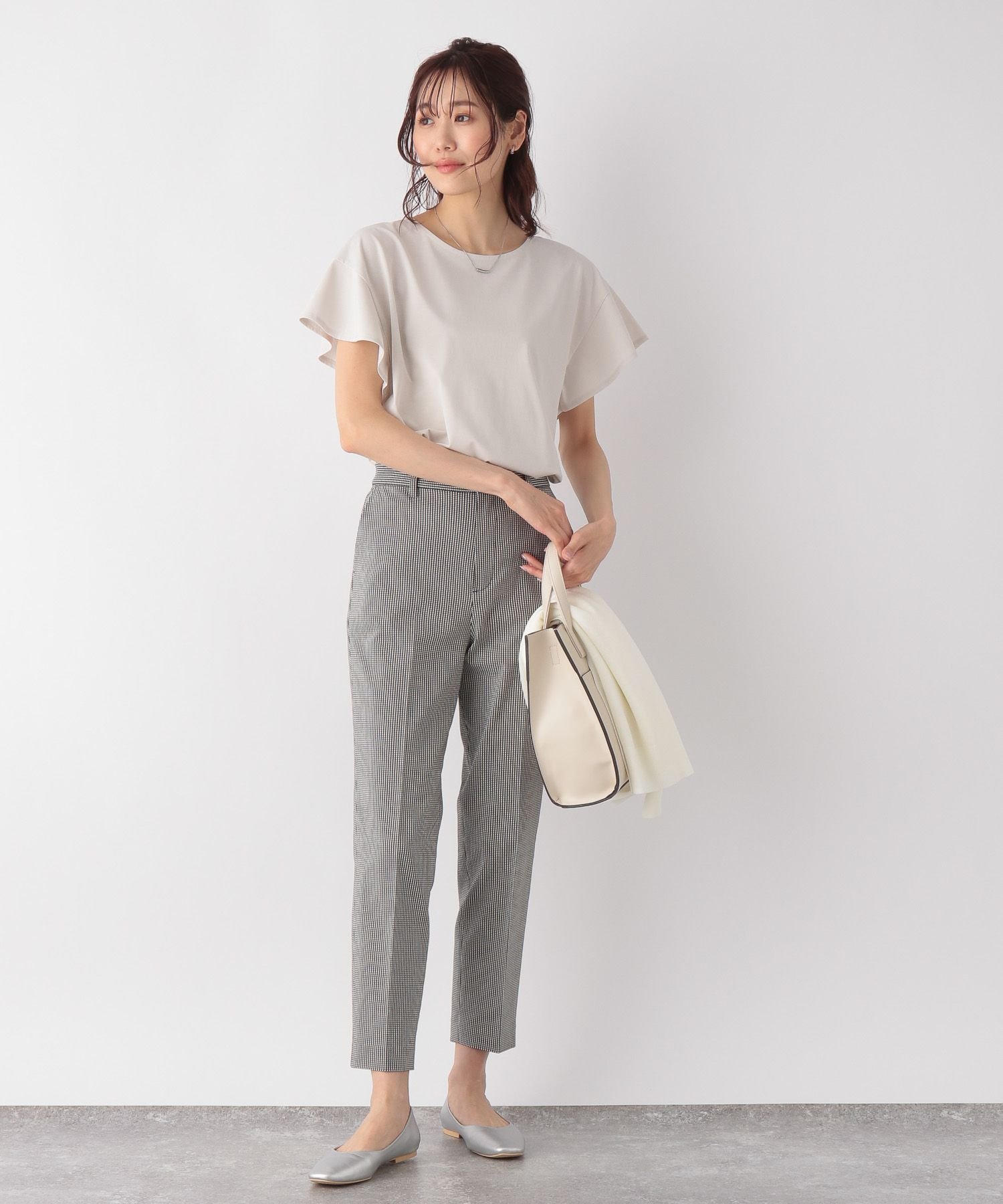 【SALE/30%OFF】GLOBAL WORK (W)カイテキ/ソデフリルPO グローバルワーク トップス カットソー・Tシャツ ホワイト グレー ブラック ブラウン