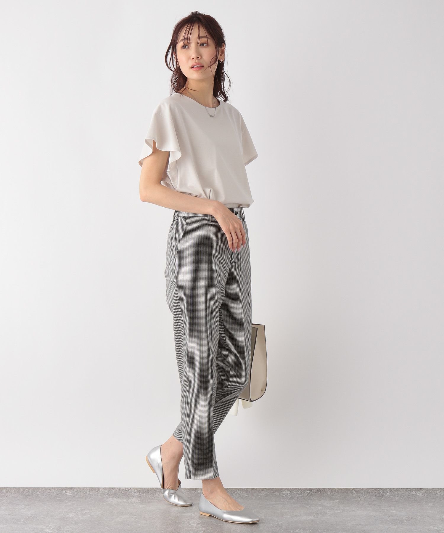 【SALE/30%OFF】GLOBAL WORK (W)カイテキ/ソデフリルPO グローバルワーク トップス カットソー・Tシャツ ホワイト グレー ブラック ブラウン