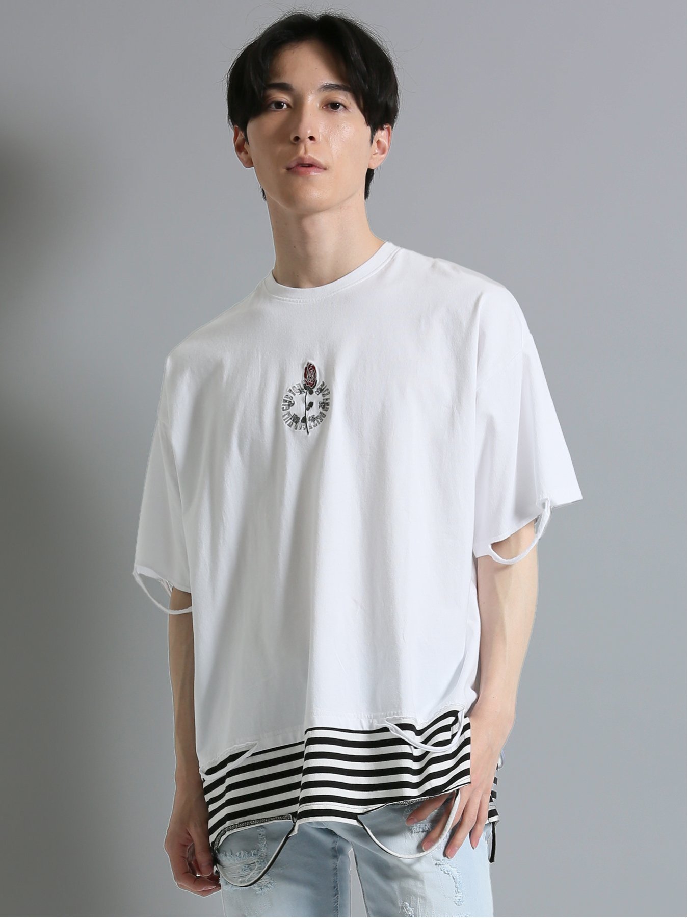 【TANGRAM✖️clubhaus◇ホワイトモックネックシャツ完売品】 TANGRAM✖️clubhaus◇ホワイトモックネックシャツ完売品】 2025