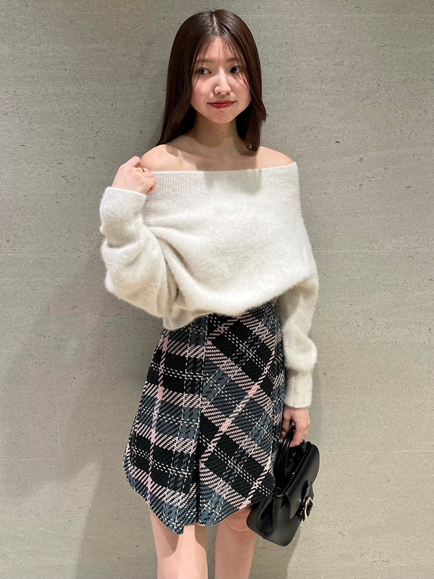 SALE／40%OFF】SNIDEL ロービングチェックミニスカート スナイデル