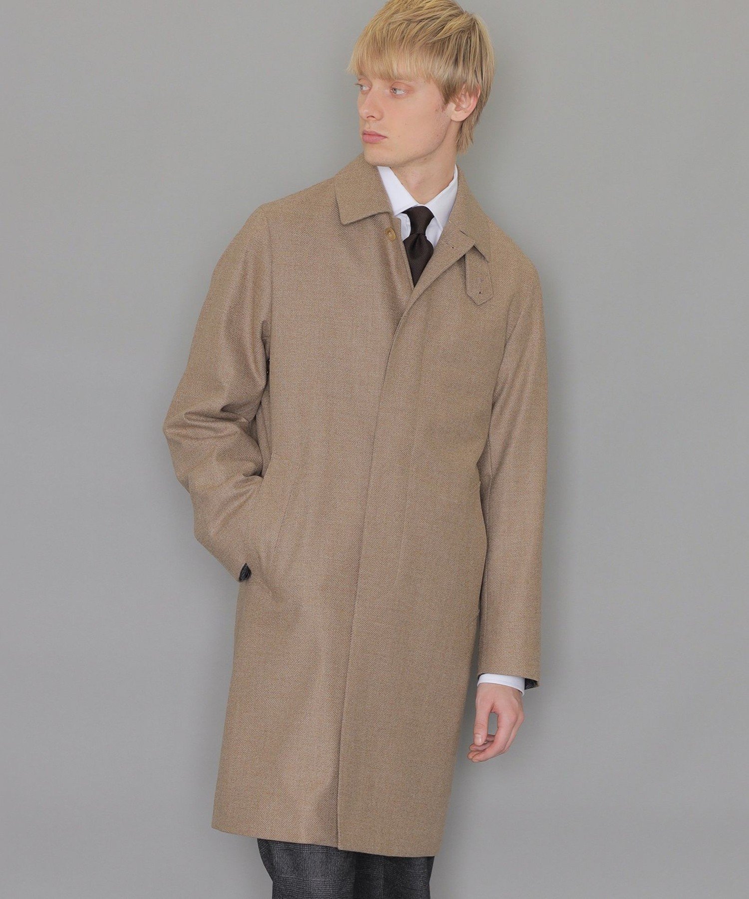ともやさん専用）マッキントッシュ ロンドン ライナー付コート ロロピアーナ DUNFORD】【Loro Piana/ロロ・ピアーナ】ツイル無地ウールステン