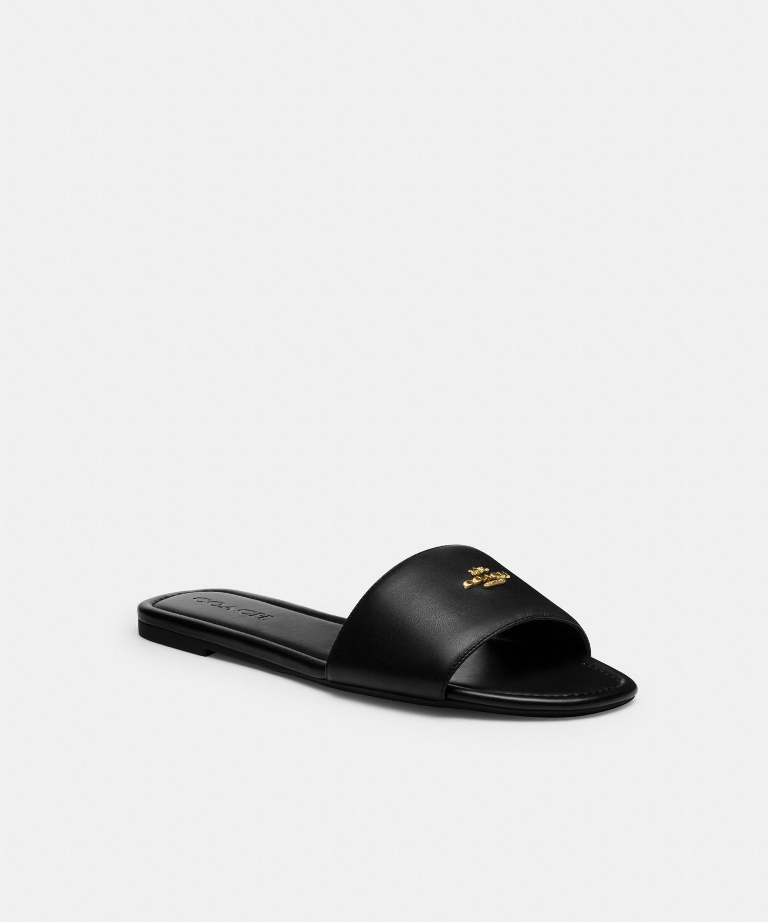 楽天市場】Coach コーチ サンダル Everette Leather Sandals