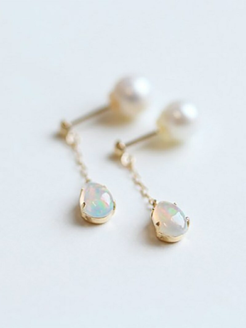 楽天市場】K10MPG オパール ピアス ete エテ アクセサリー・腕時計