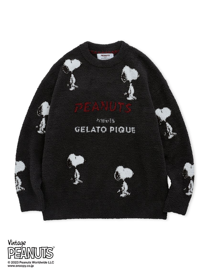 SALE／30%OFF】gelato pique 【PEANUTS】総柄ジャガードプルオーバー