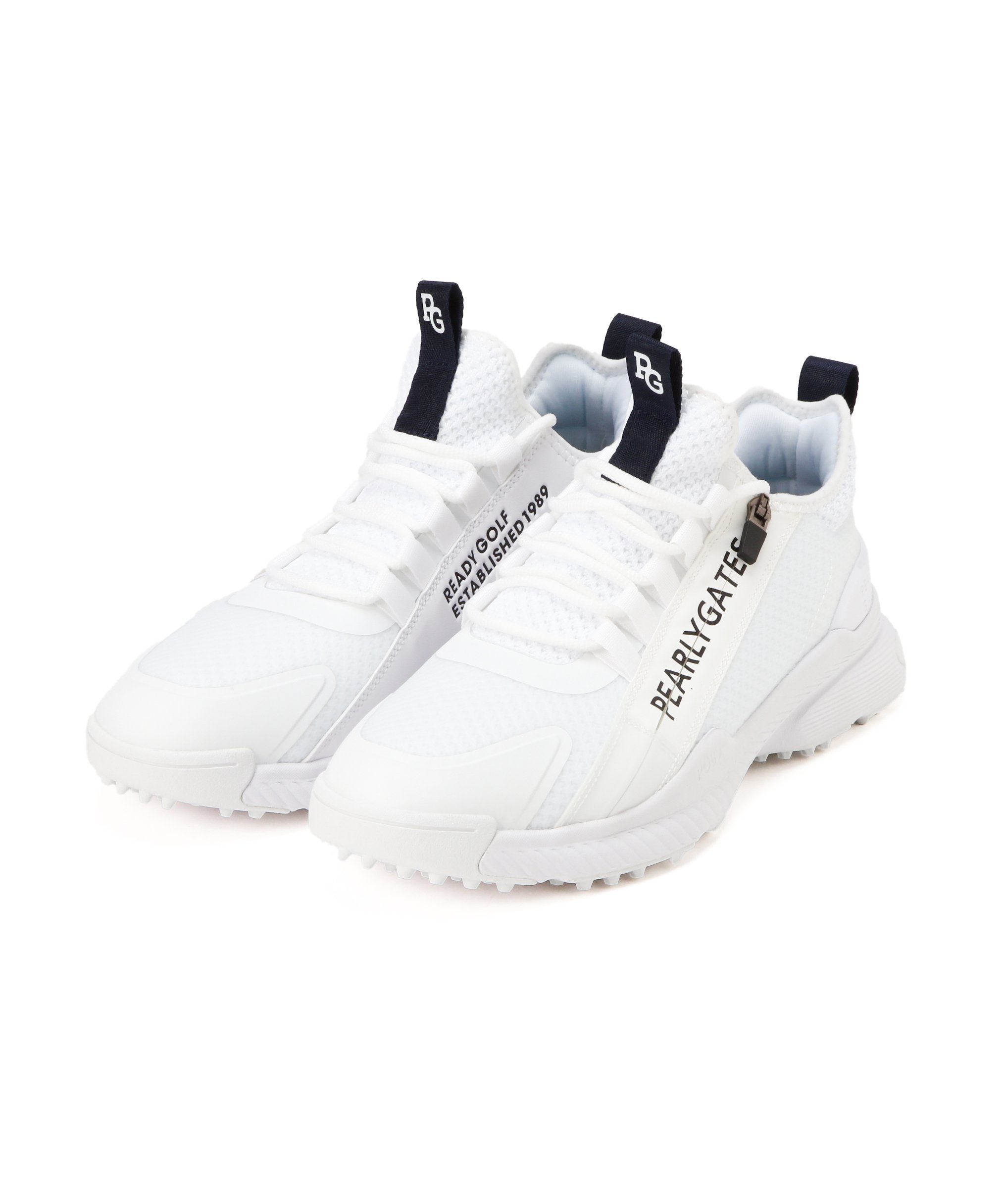 ⭐︎新品未使用⭐︎パーリーゲイツ 23.5cmスパイクレス ブーツ パーリーゲイツ PG チャーム付きワントーンスパイクレスシューズ