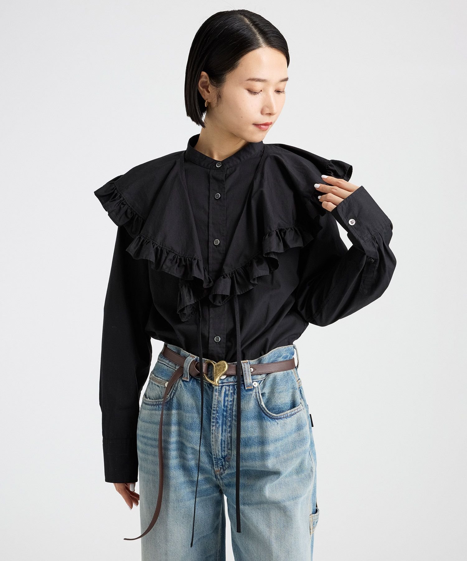 SALE／40%OFF】BABYLONE フリルブラウス バビロン トップス シャツ
