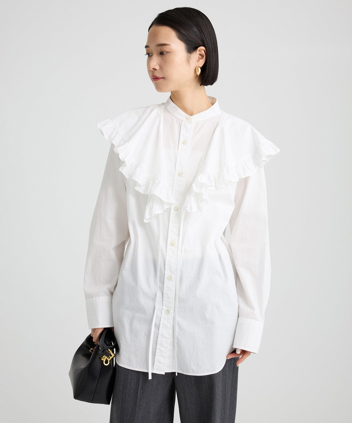 SALE／40%OFF】BABYLONE フリルブラウス バビロン トップス シャツ 
