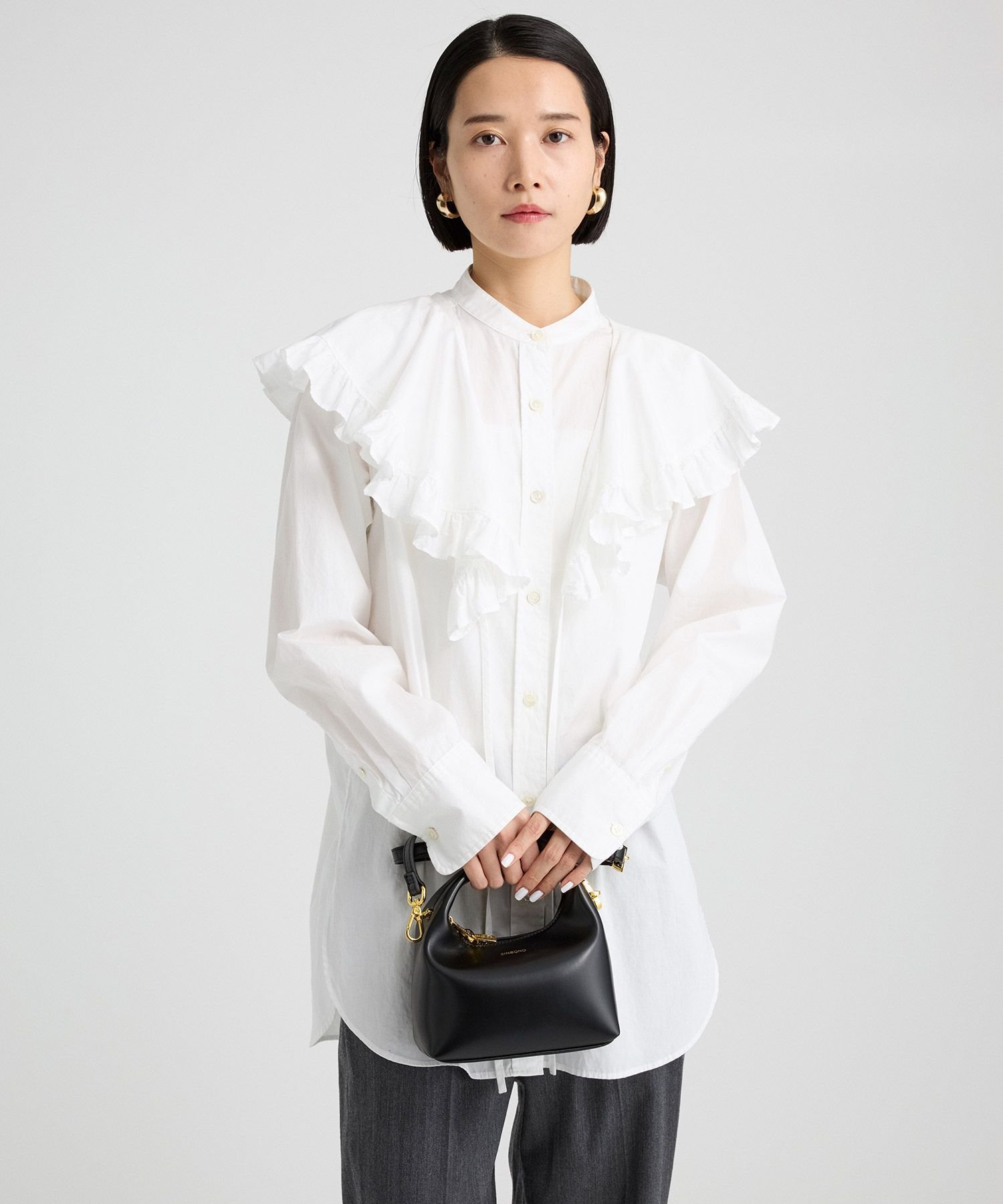 SALE／40%OFF】BABYLONE フリルブラウス バビロン トップス シャツ