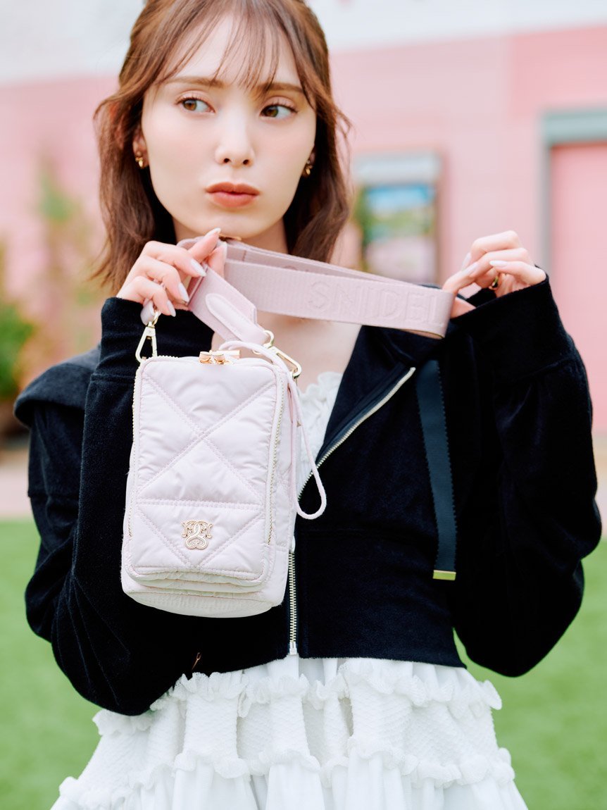 SNIDEL 【WEB限定】キルティングマルチショルダー/保冷機能付き