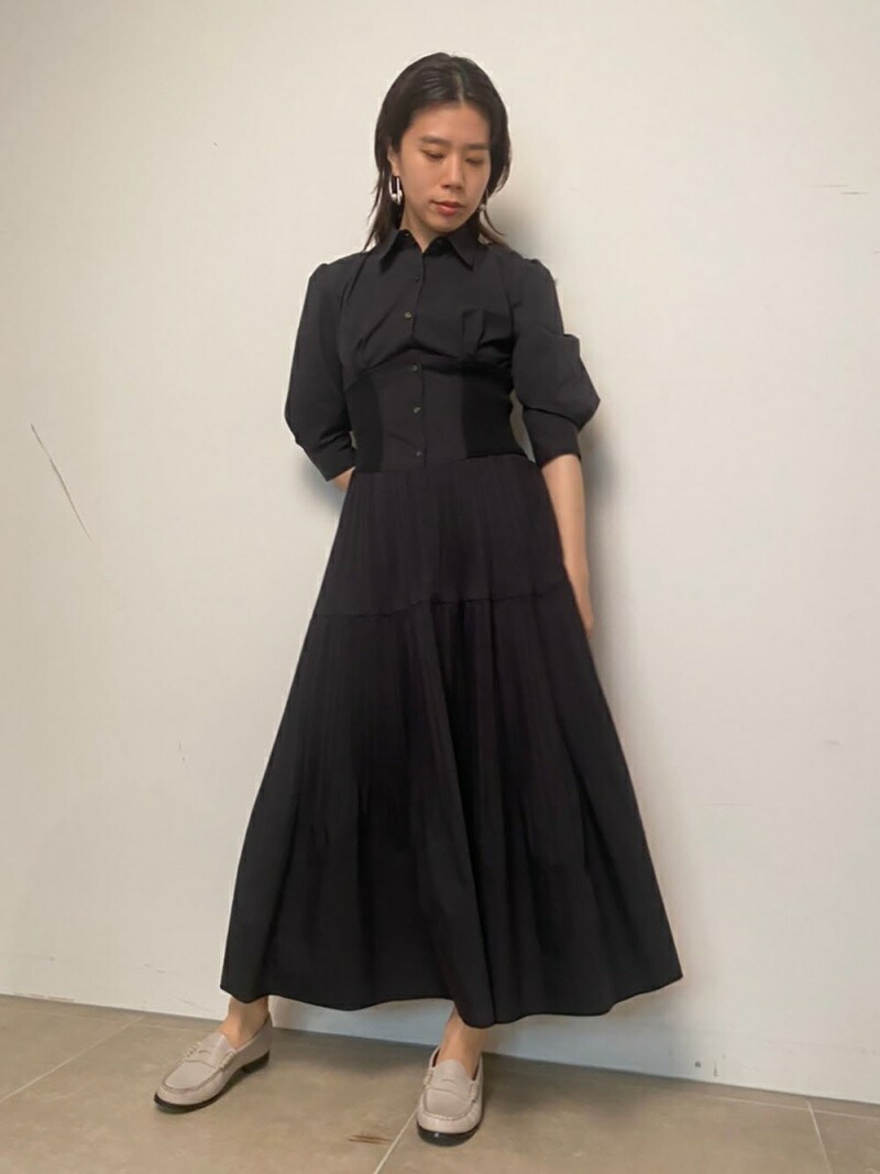 SALE／50%OFF】FRAY I.D ランダムプリーツシャツワンピース