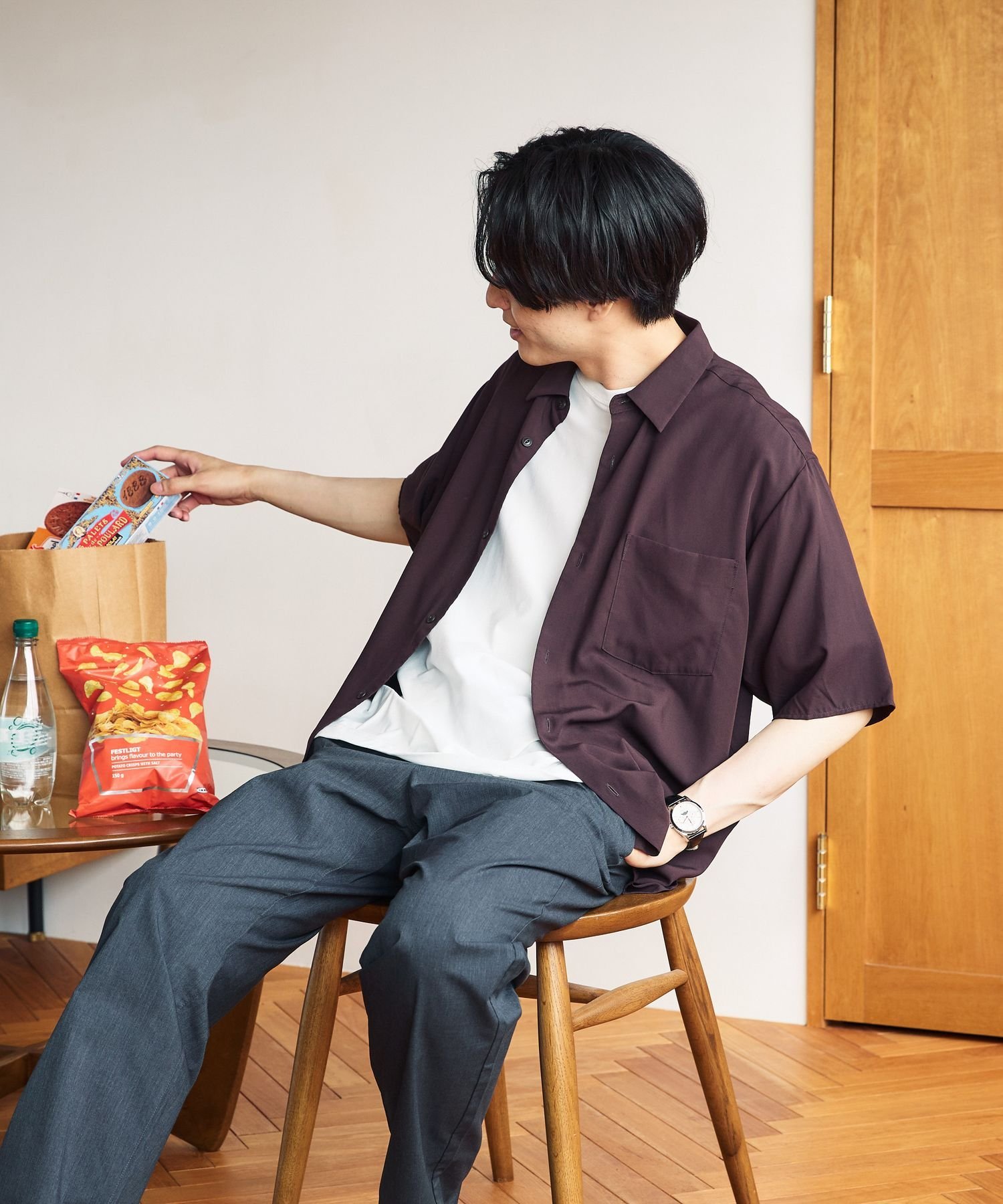 マックショウ　ワークシャツ centimeter シャツ CMT ruler work shirt メンズ : ZOZOTOWN