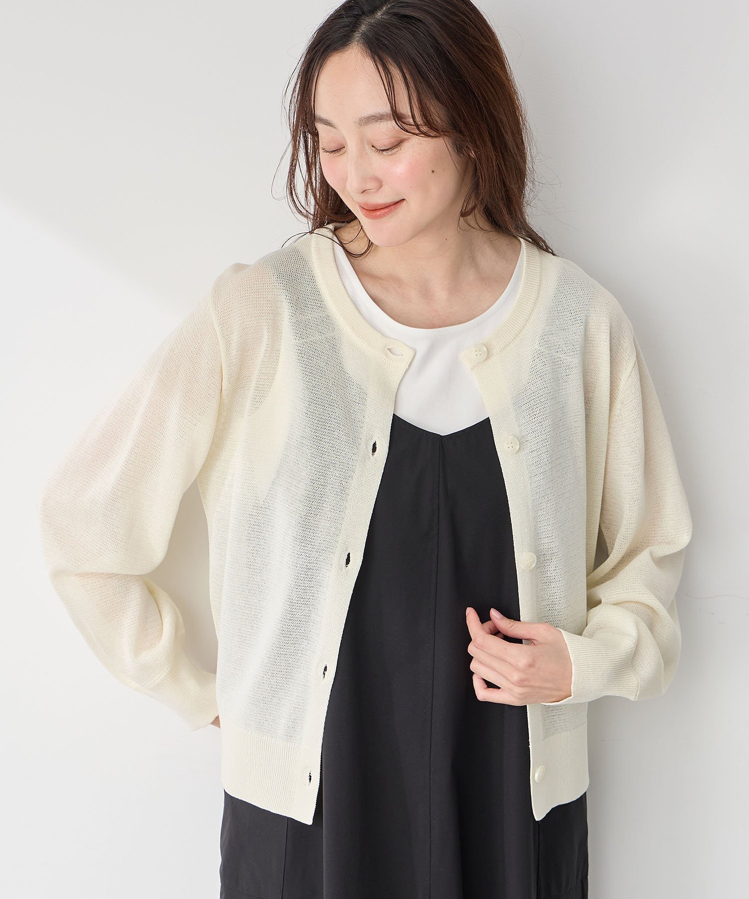 フラボア ニット　カーディガン　新品未使用 389936-01_1.jpg