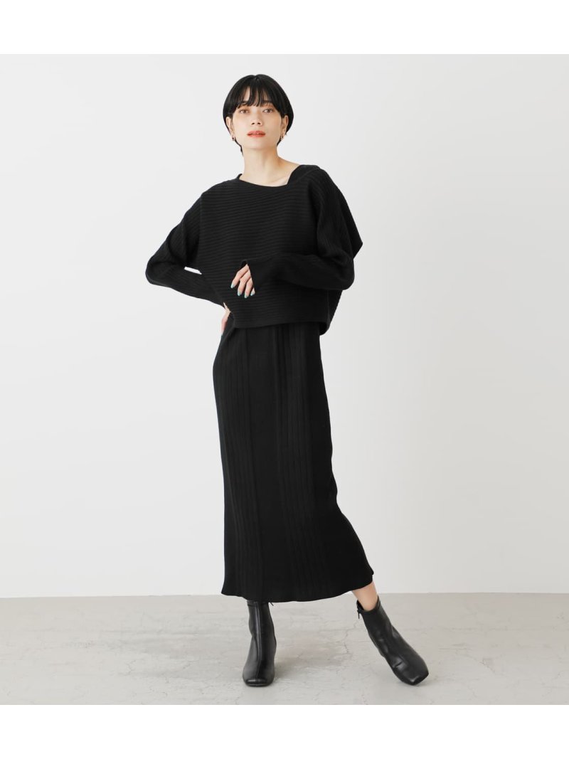 楽天市場 Shoulder Slit Knit One Piece ショルダースリットニットワンピース Azul By Moussy アズール バイ マウジー レディース トップス ニット Markdown Azul By Moussy