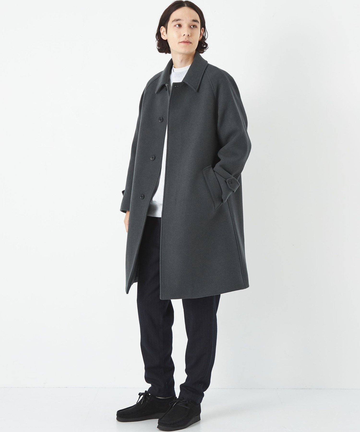 UNITED ARROWS green label relaxing SENTDALE WOOL ステンカラー 