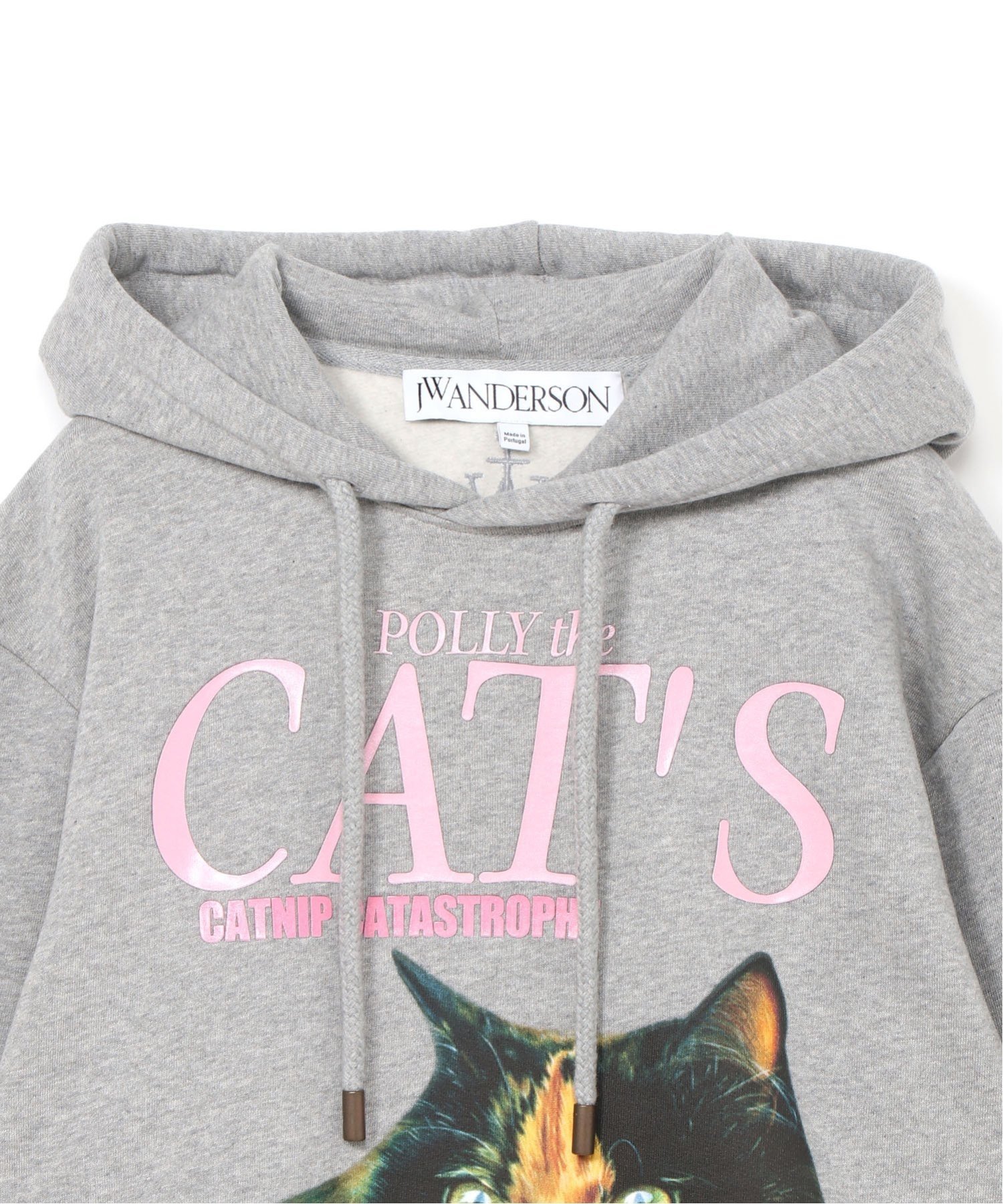 jwanderson猫プリント フード付きパーカー グレー SALE／50%OFF】JW ANDERSON CAT PRINT HOODIE ジェイ ダブリュー