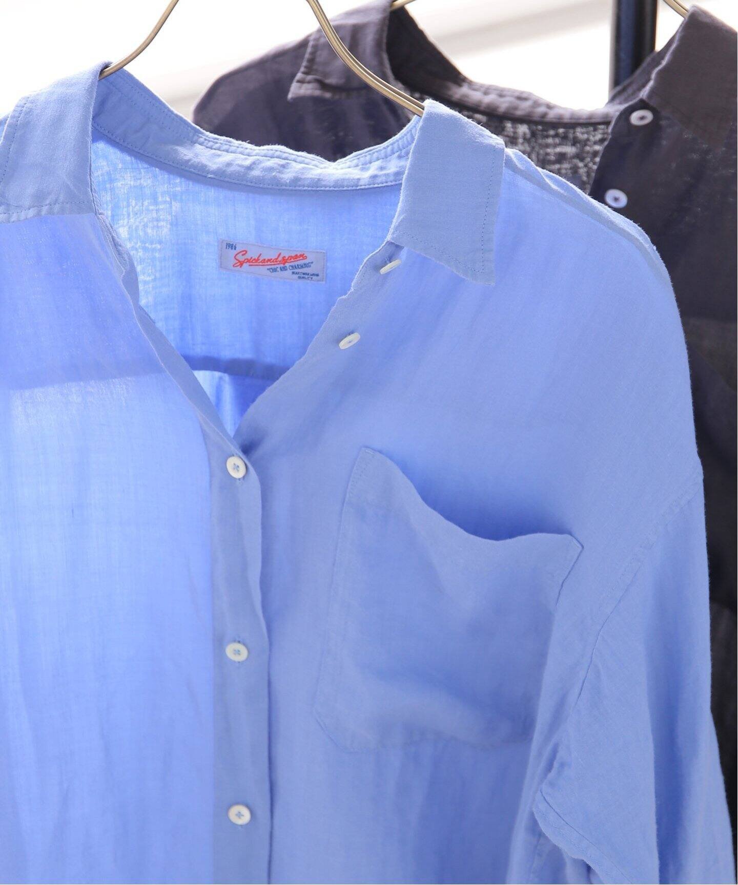 Spick &Span ガーメントダイシアーラミーシャツ Spick & Span｜ガーメントダイシアーラミーシャツ | Rakuten