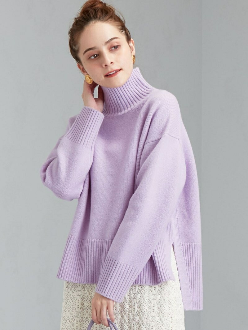 UNITED ARROWS green label relaxing FFC W テンジク ハイネック プル 