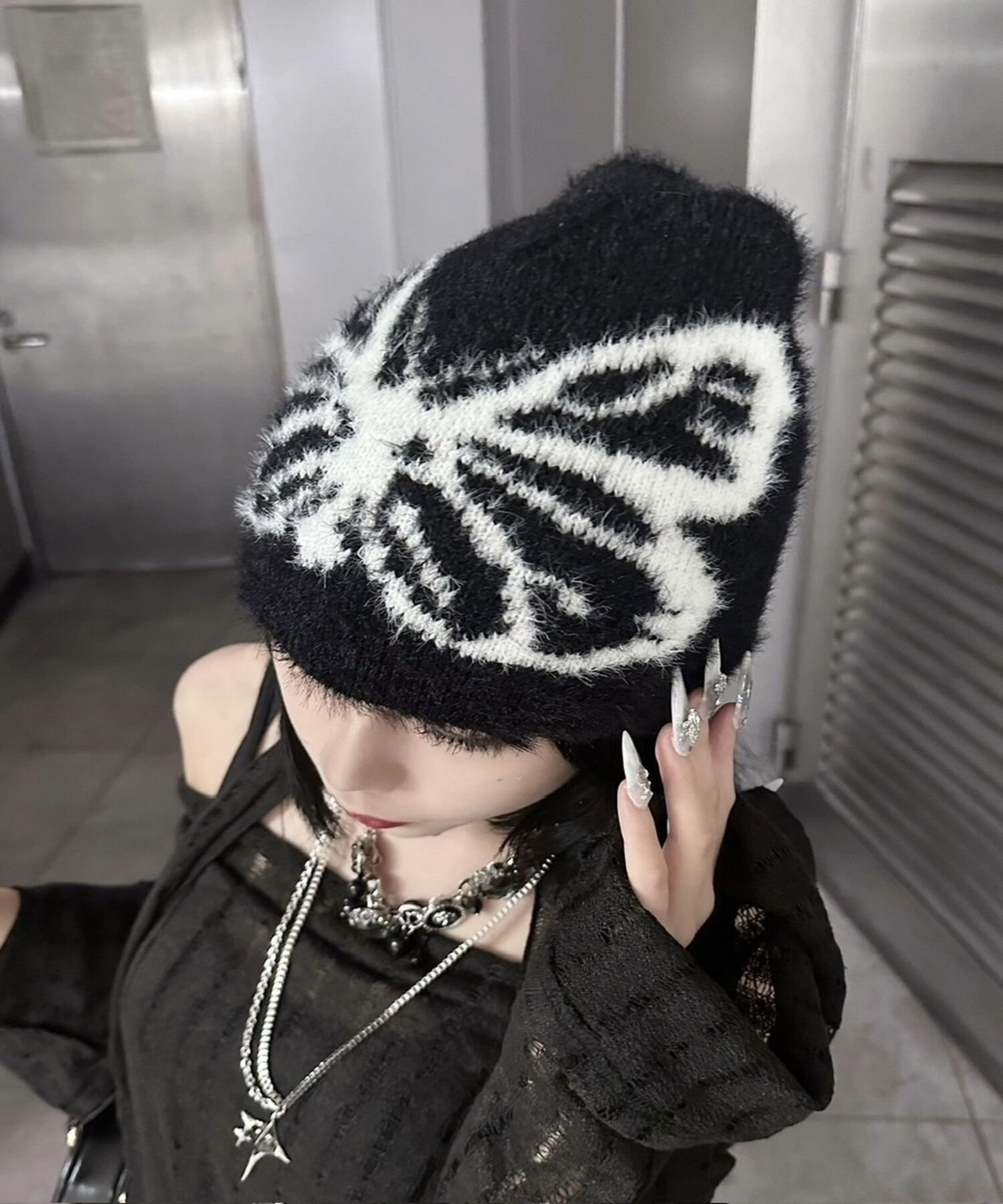 楽天市場】Roen /ロエン / 73024002 / SKULL KNIT CASQUETTE