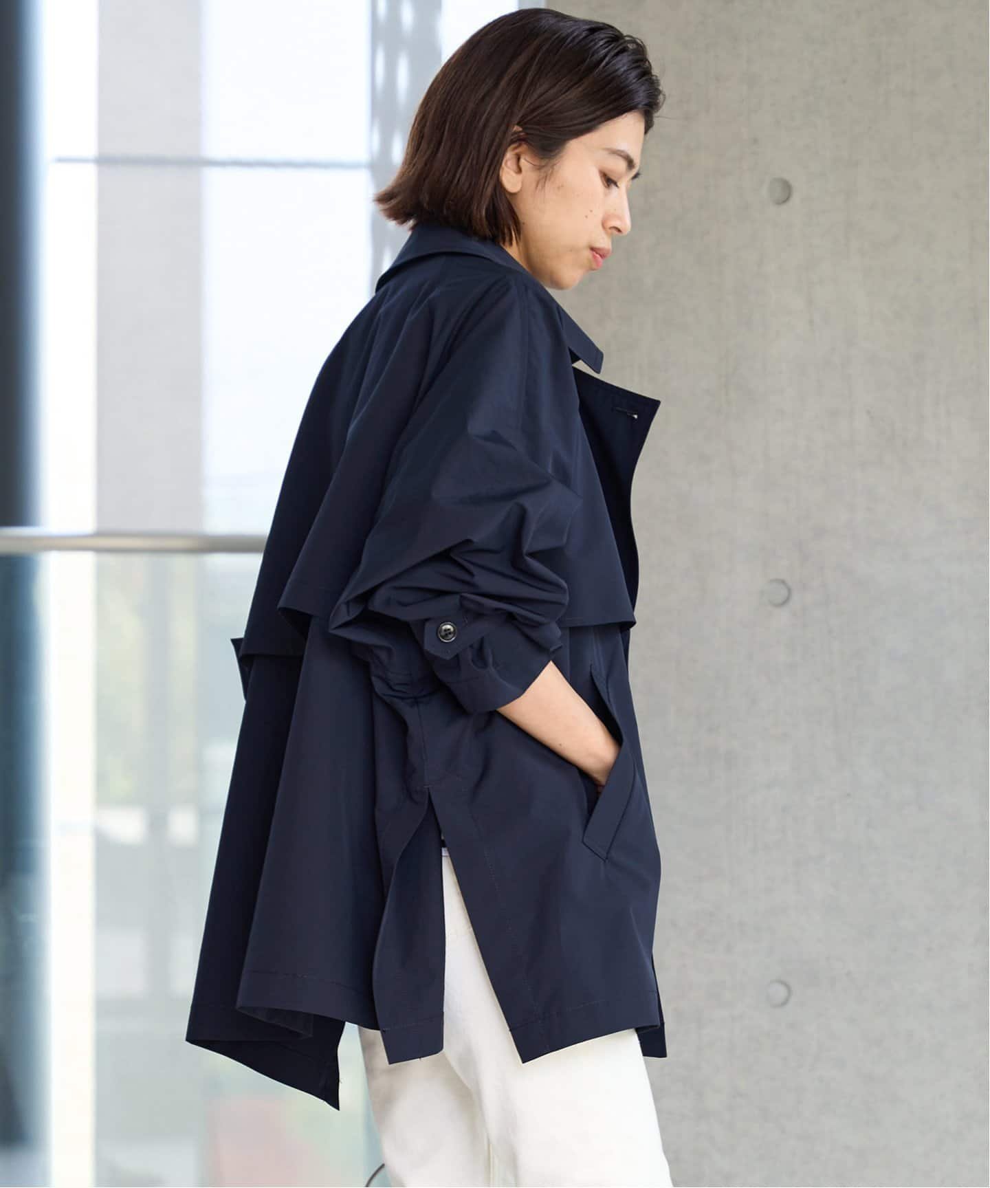 SALE／30%OFF】IENA Peポプリンオーバーショートコート イエナ 