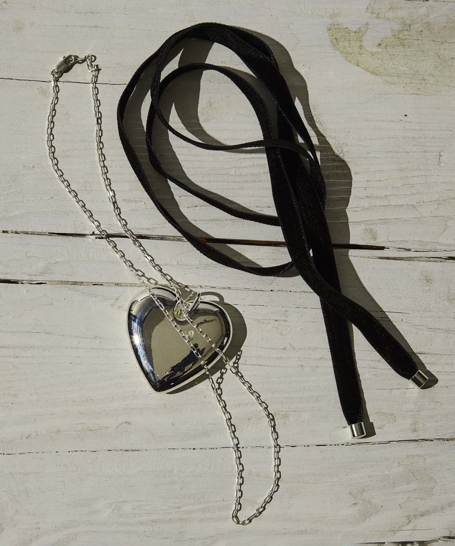 【SILVER 925】vintage ハート リボン ネックレス チャーム SILVER 925】vintage ハート リボン ネックレス チャーム