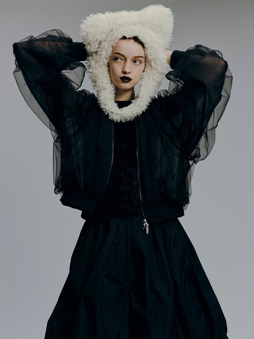 SALE／50%OFF】emmi シアーボリュームブルゾン エミ ジャケット