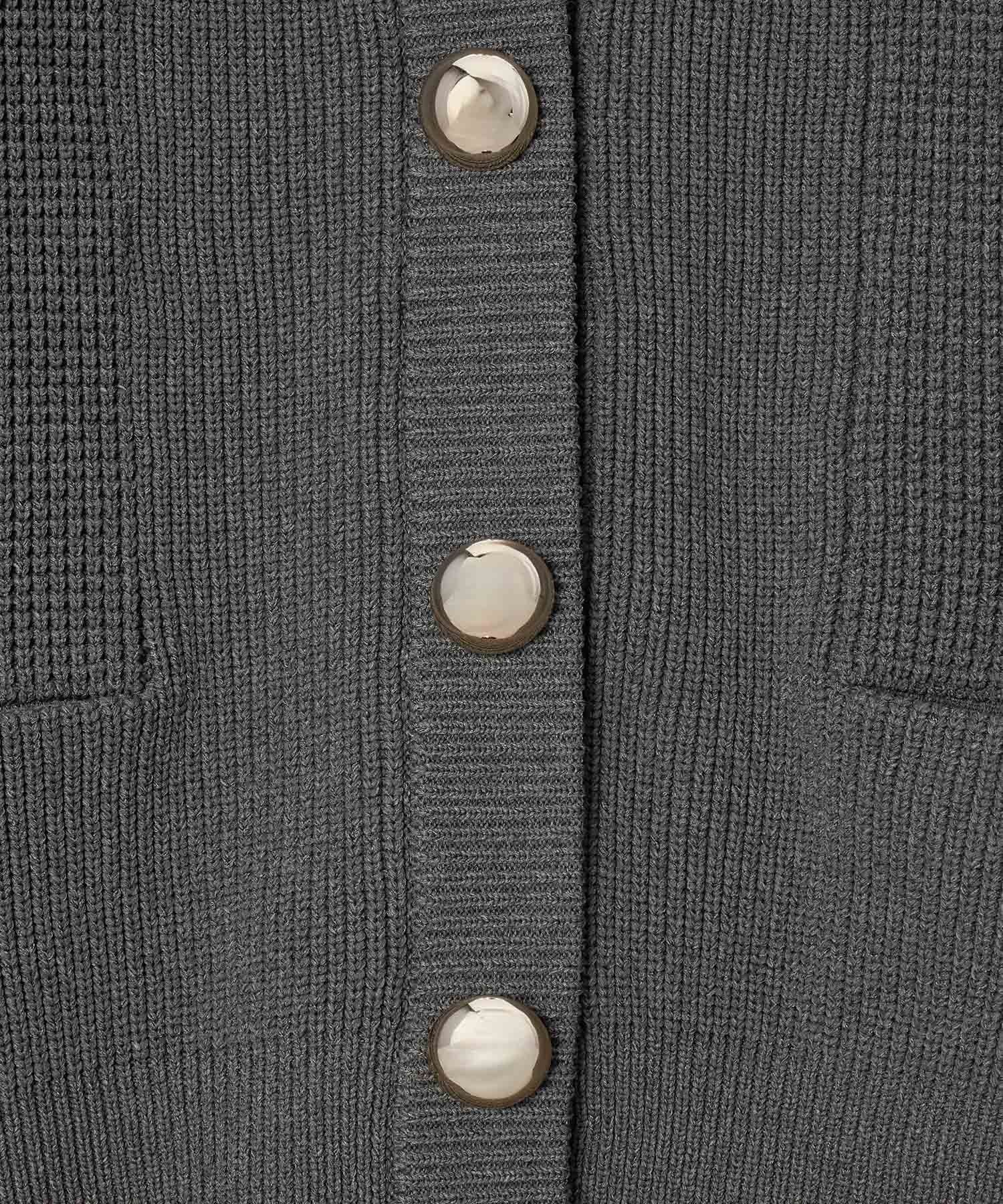 ADAM ET ROPE' FEMME 【WEB限定】・【サステナブル】BIGボタンニット