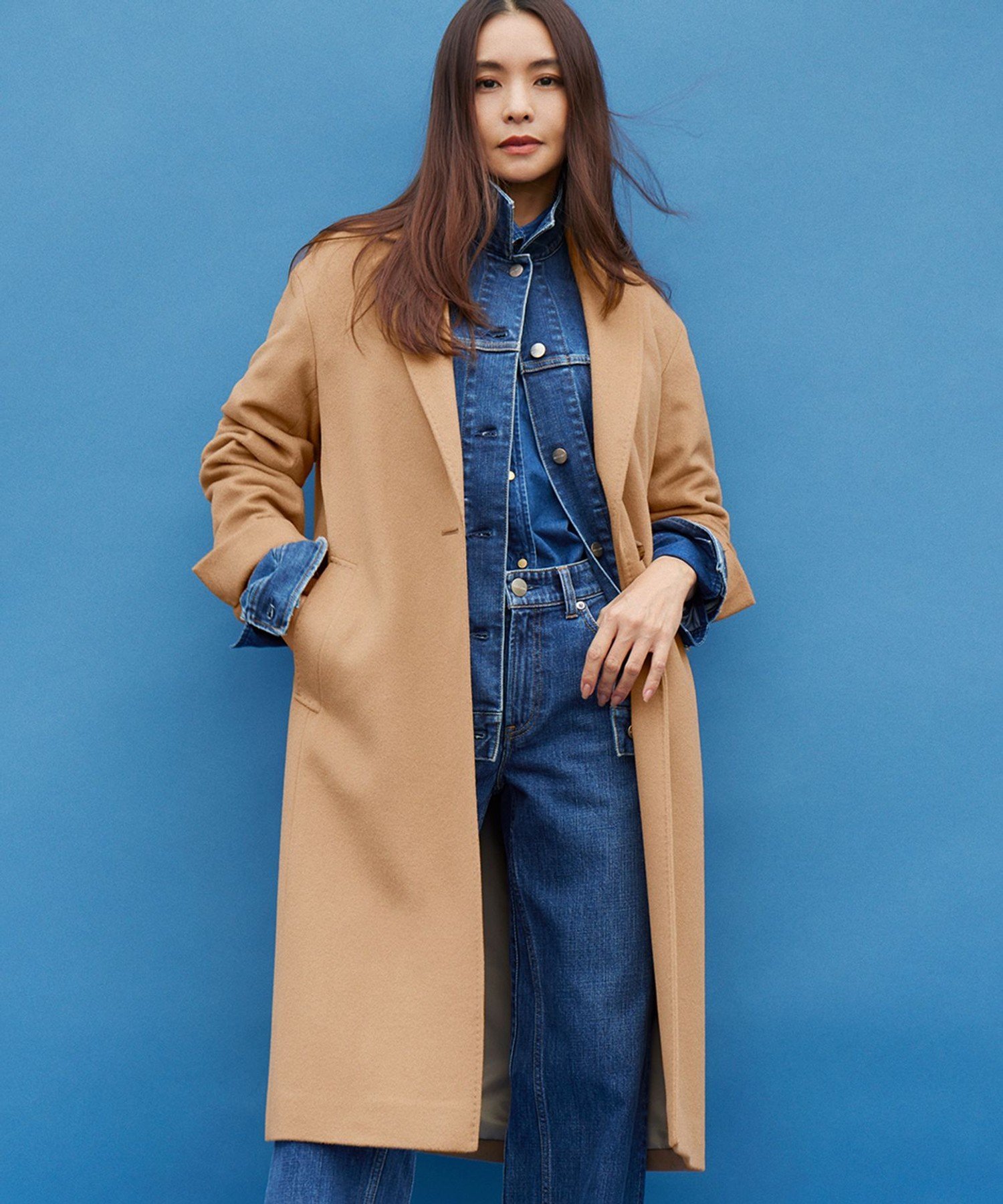 楽天市場】【滝沢眞規子さん着用】ウールカシミヤビーバー チェスター