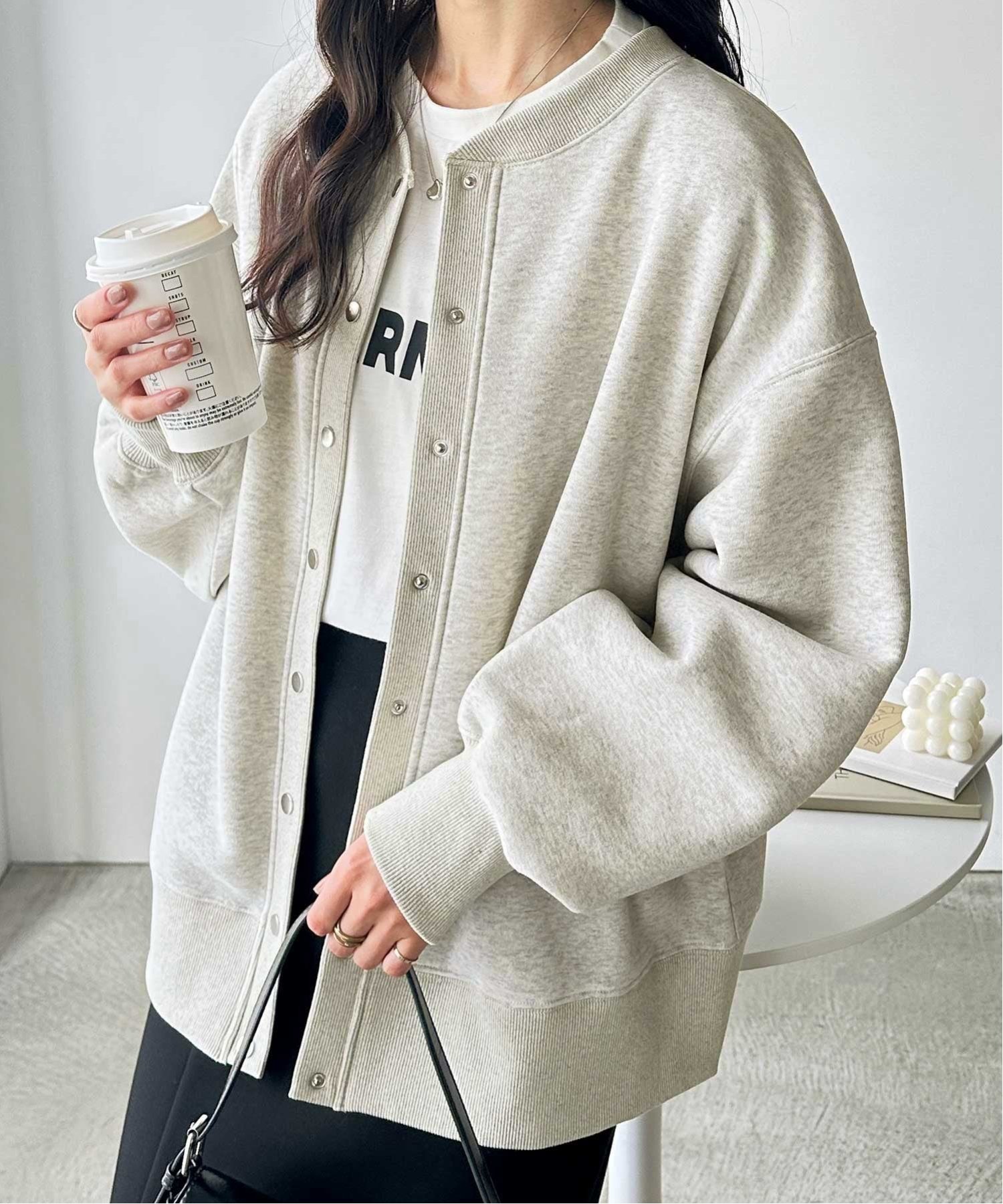 美品✨ミラオーウェン 2023年 ウール混スタンドカラーリバーケープコート M SALE/50%OFF】Mila Owen ウール混スタンドカラーリバーケープ