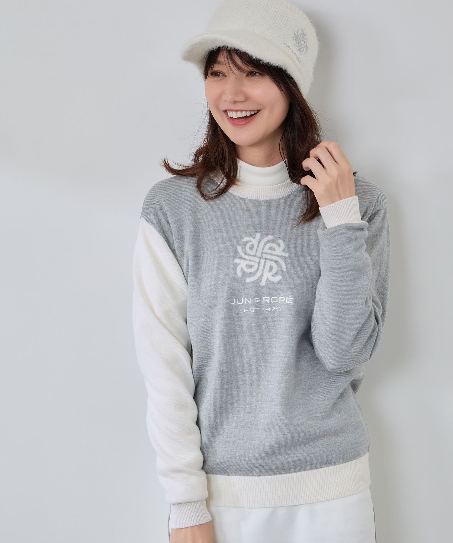 楽天市場】JUN&ROPE' 【NOIR】フラミンゴモチーフクルーセーター