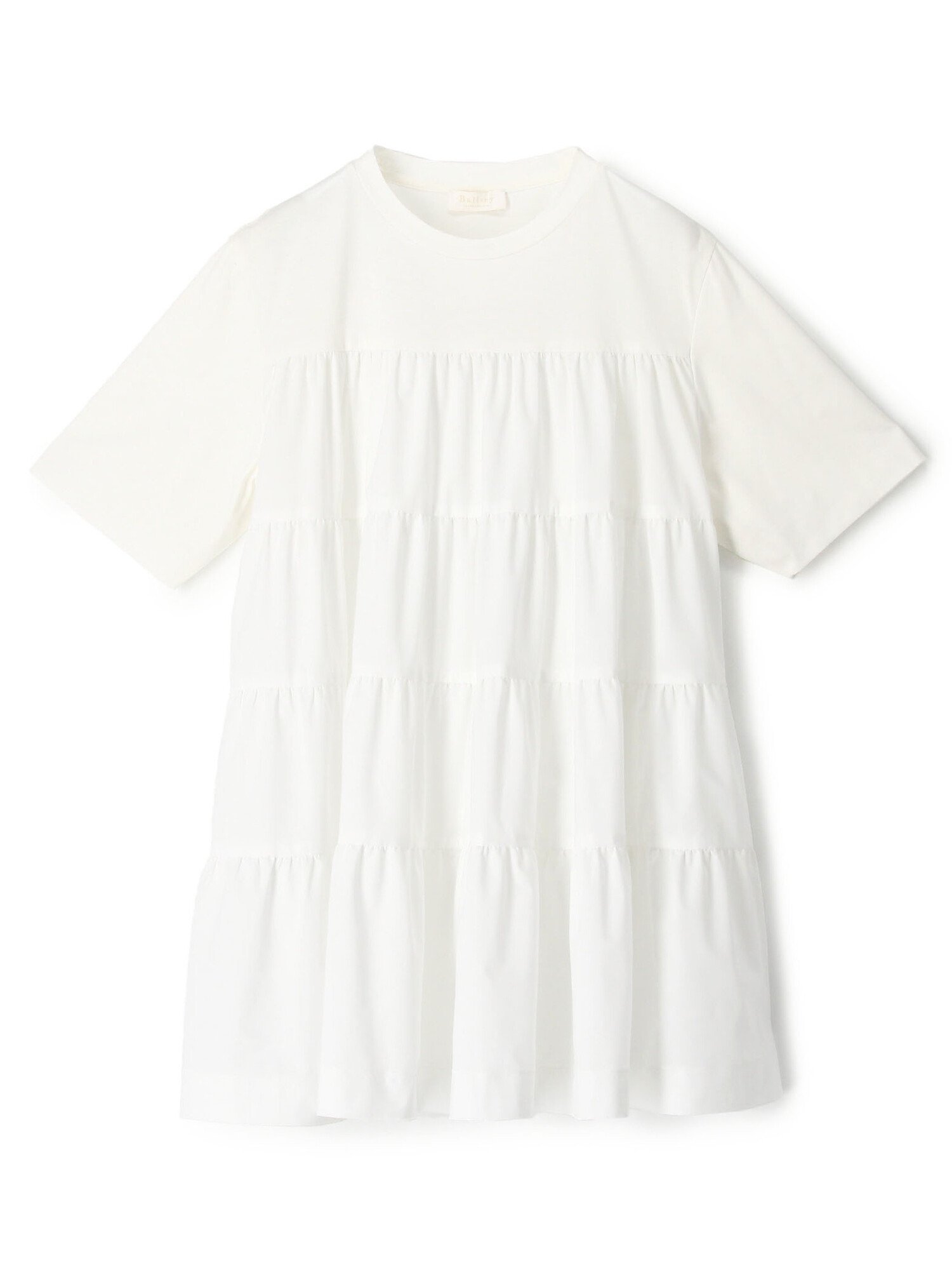 SALE／30%OFF】Ballsey コットンジャージーコンビ ティアードプル