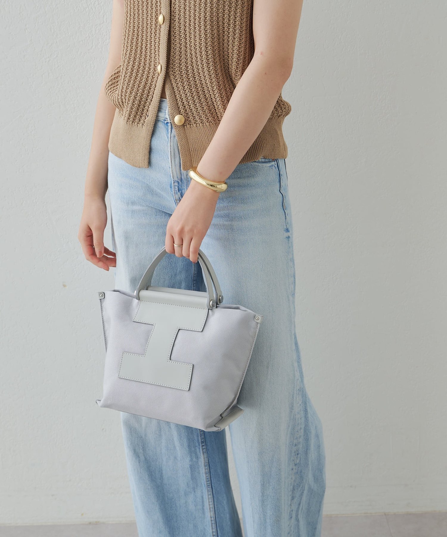 イアクッチ ソルベット 3way リュック トート グレー 美品】イアクッチ ソルベット 3way リュック トートバッグ