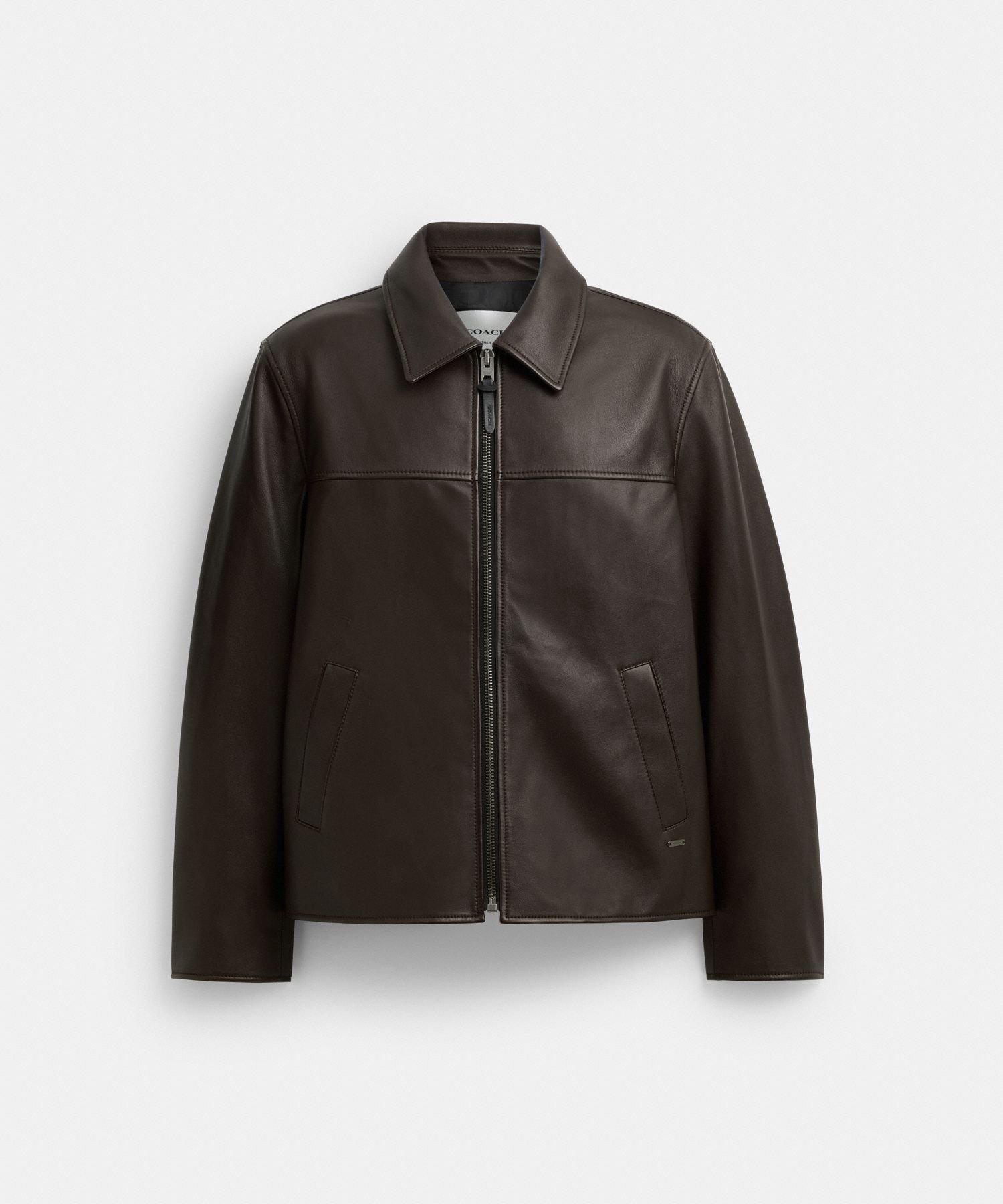 楽天市場】COACH OUTLET 【公式】レザー トラッカー ジャケット コーチ
