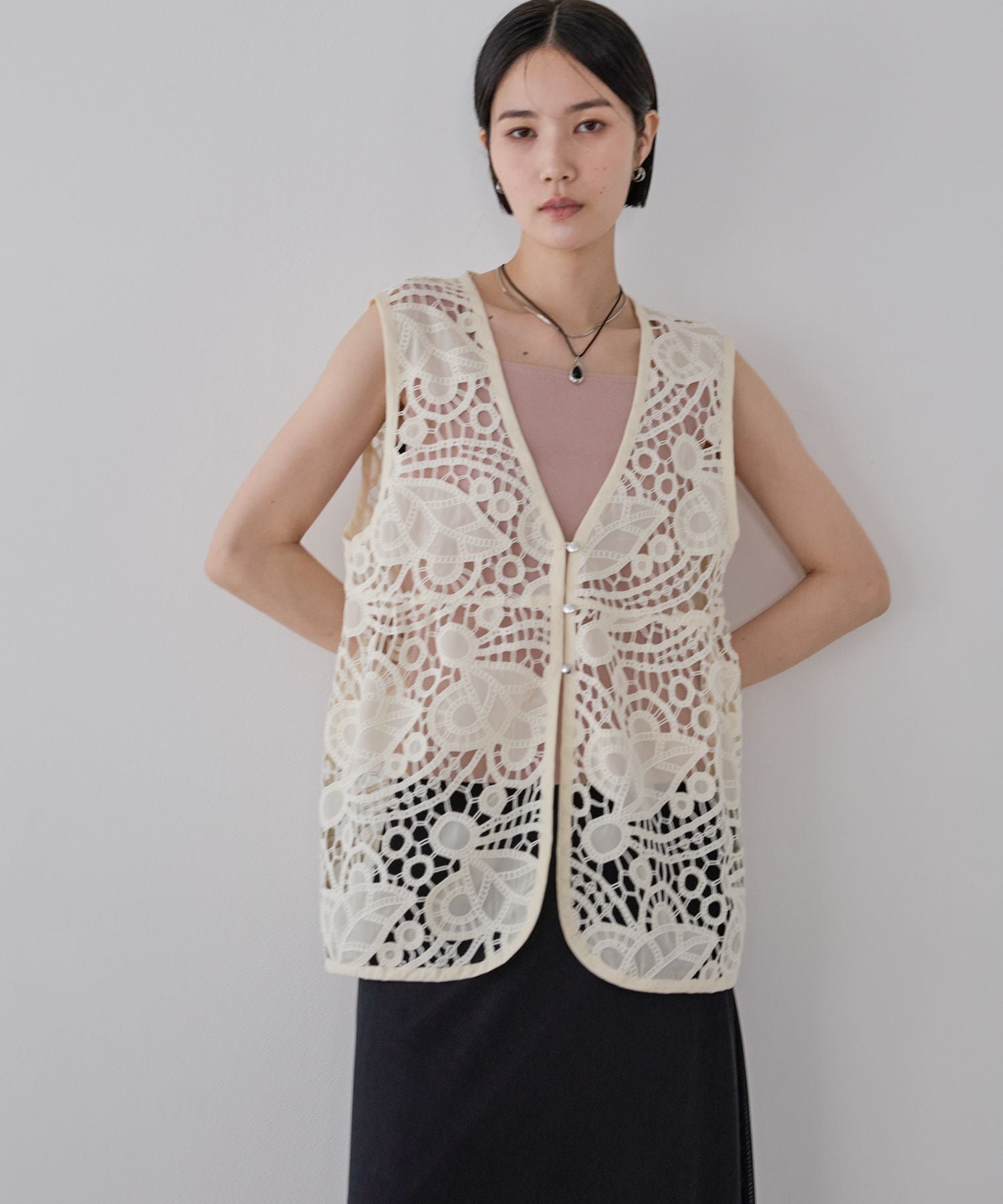 楽天市場】【SALE／34%OFF】レースアップフリンジベスト JEANASIS